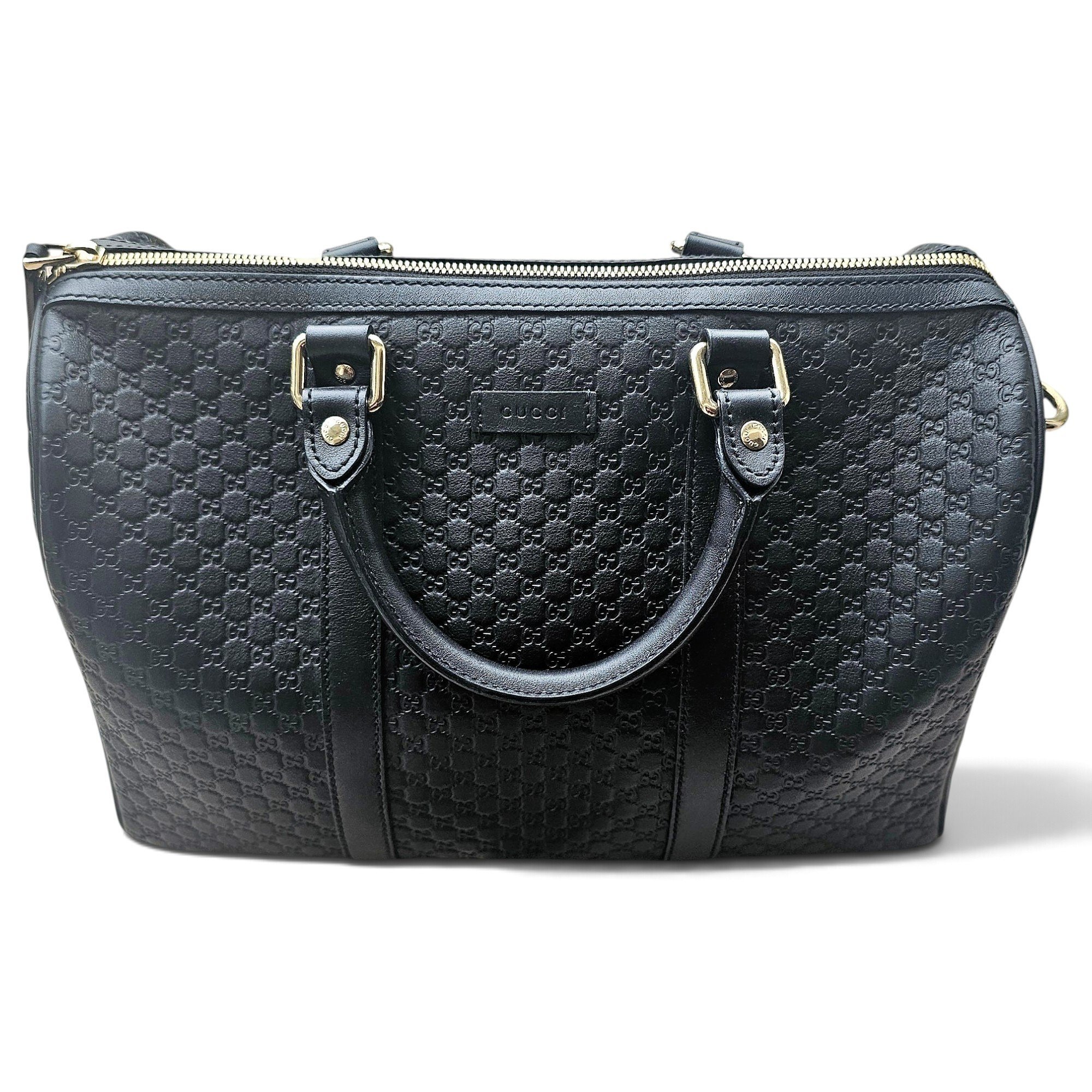 Soho Boston leather bowling bag
