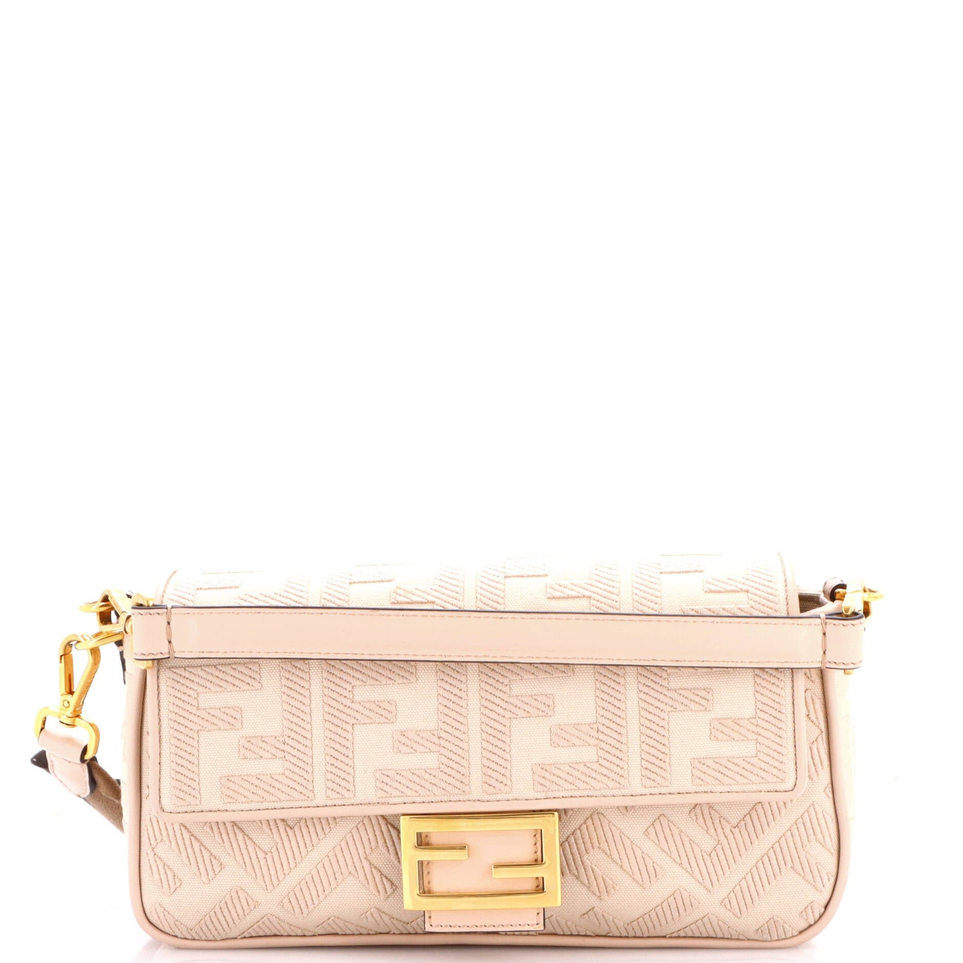 Baguette NM Bag Zucca Embroidered Canvas Medium