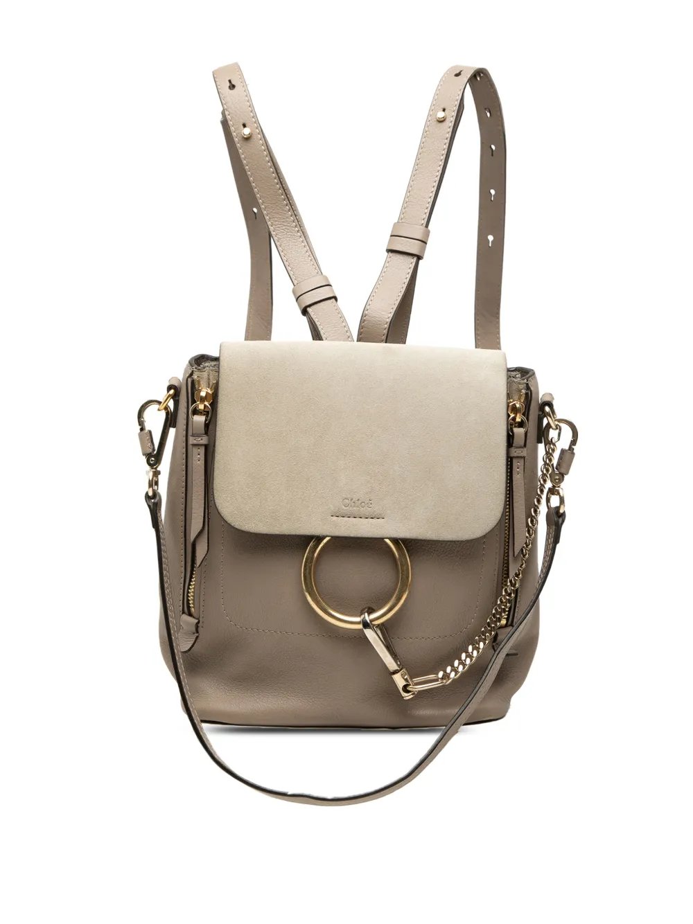 Chloe 2018 Small Calfskin and Suede Faye backpack