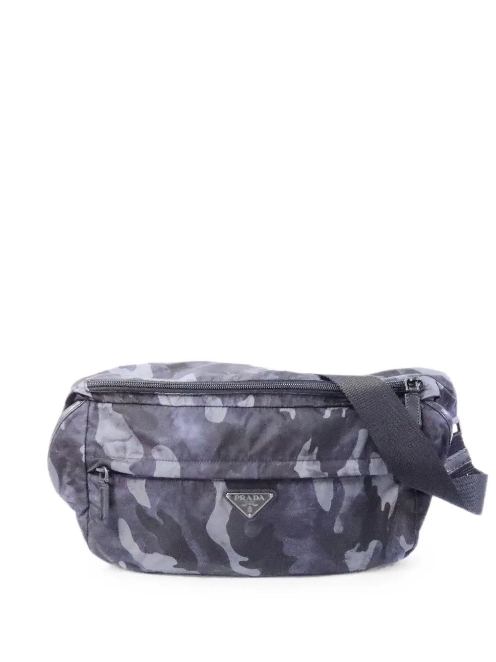 camouflage-print belt bag