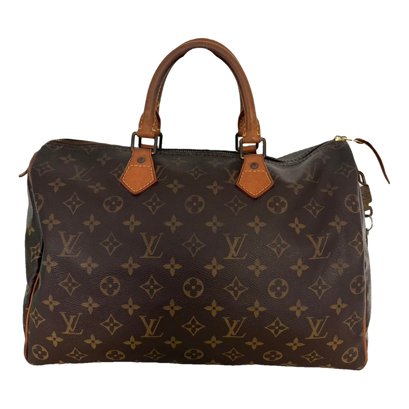 Speedy leather handbag