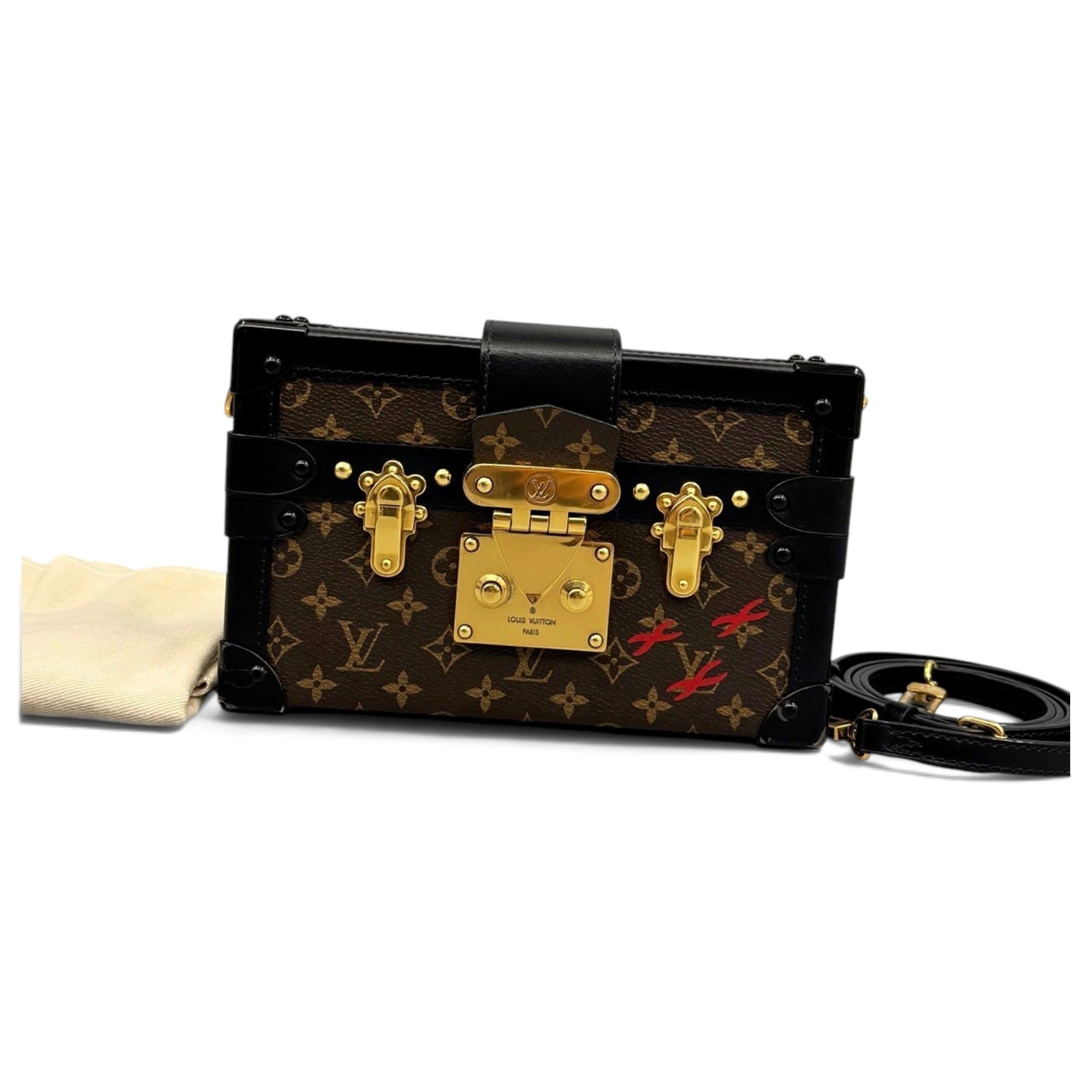 Petite Malle leather handbag