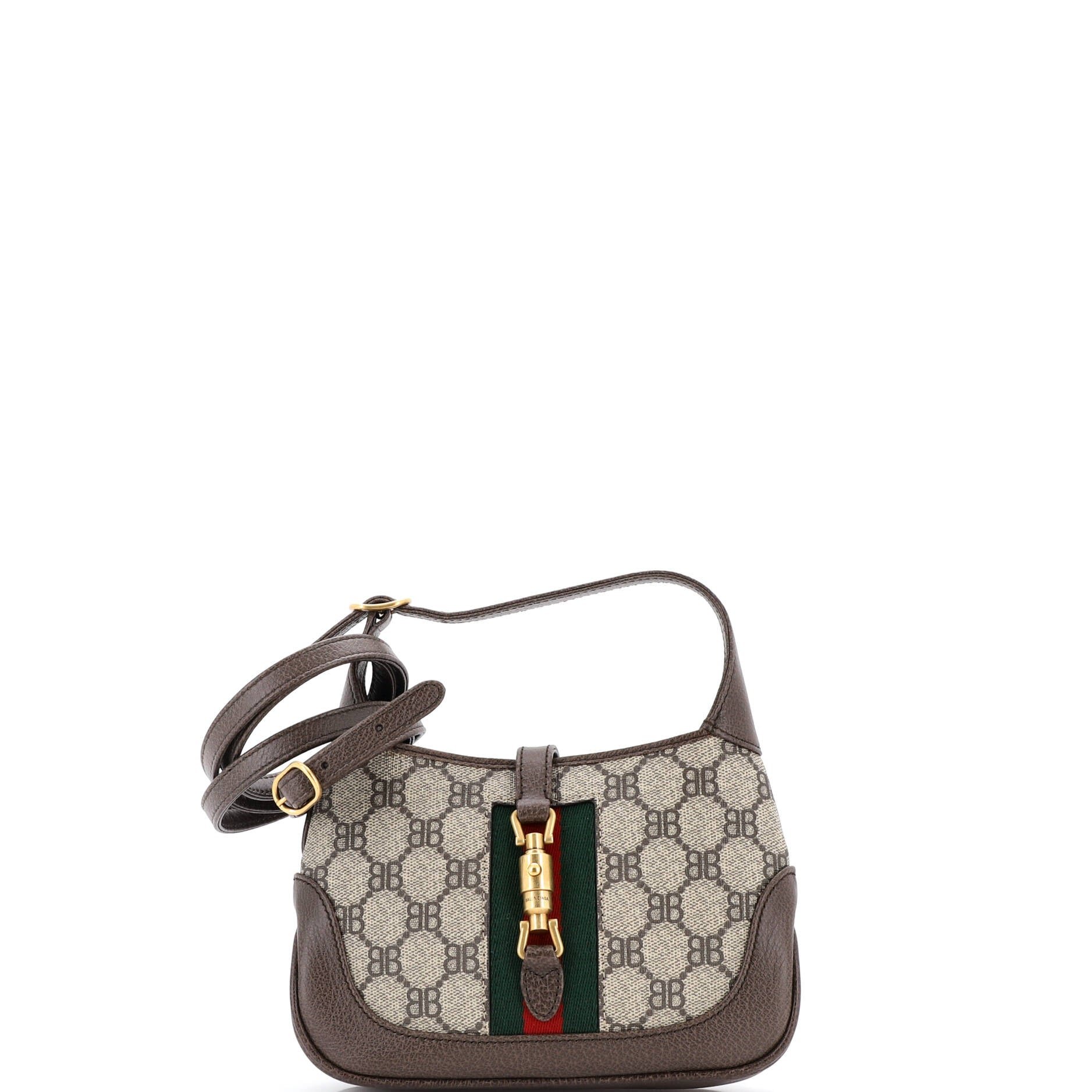 Balenciaga x Gucci The Hacker Project Jackie 1961 Hobo BB Coated Canvas Mini