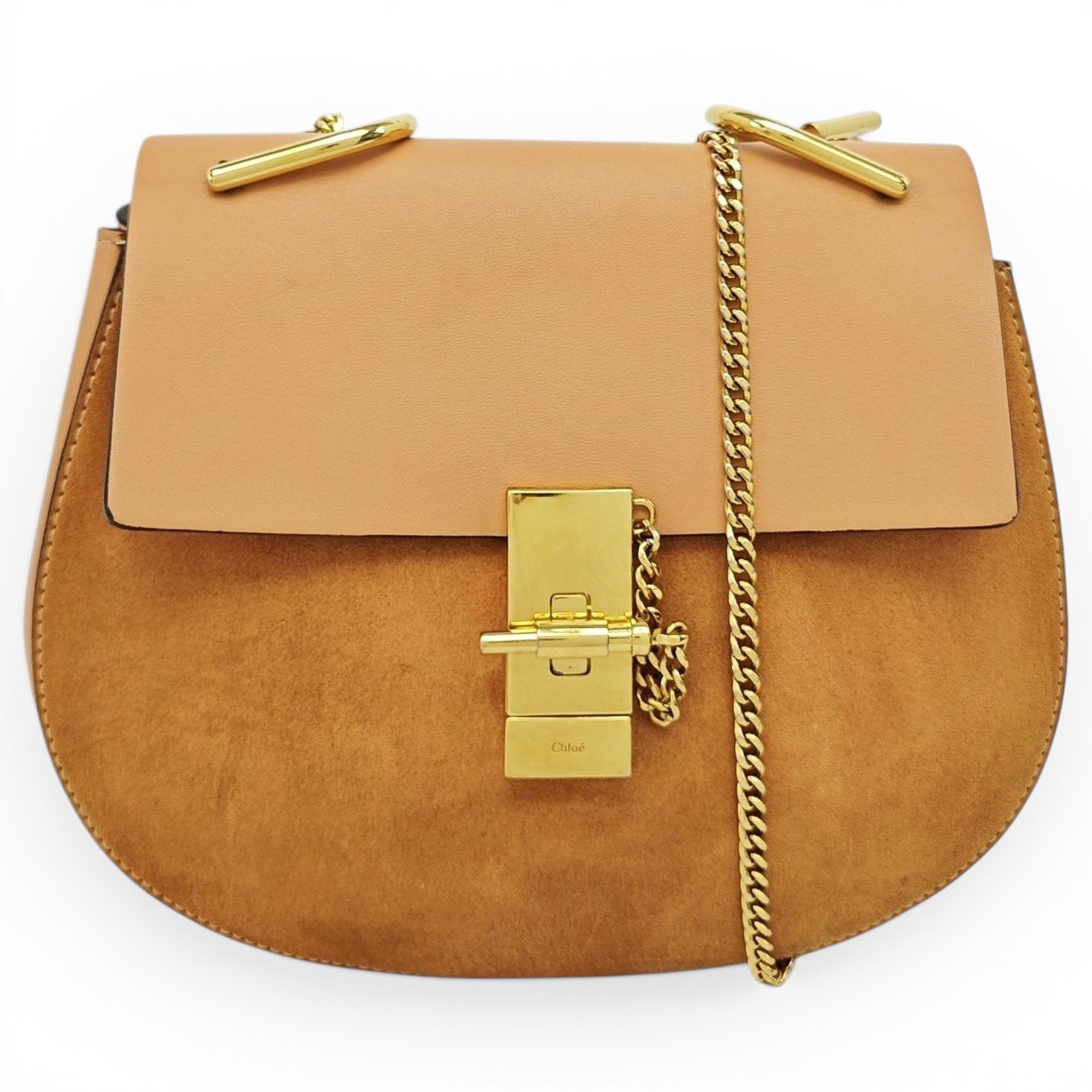 Drew leather handbag