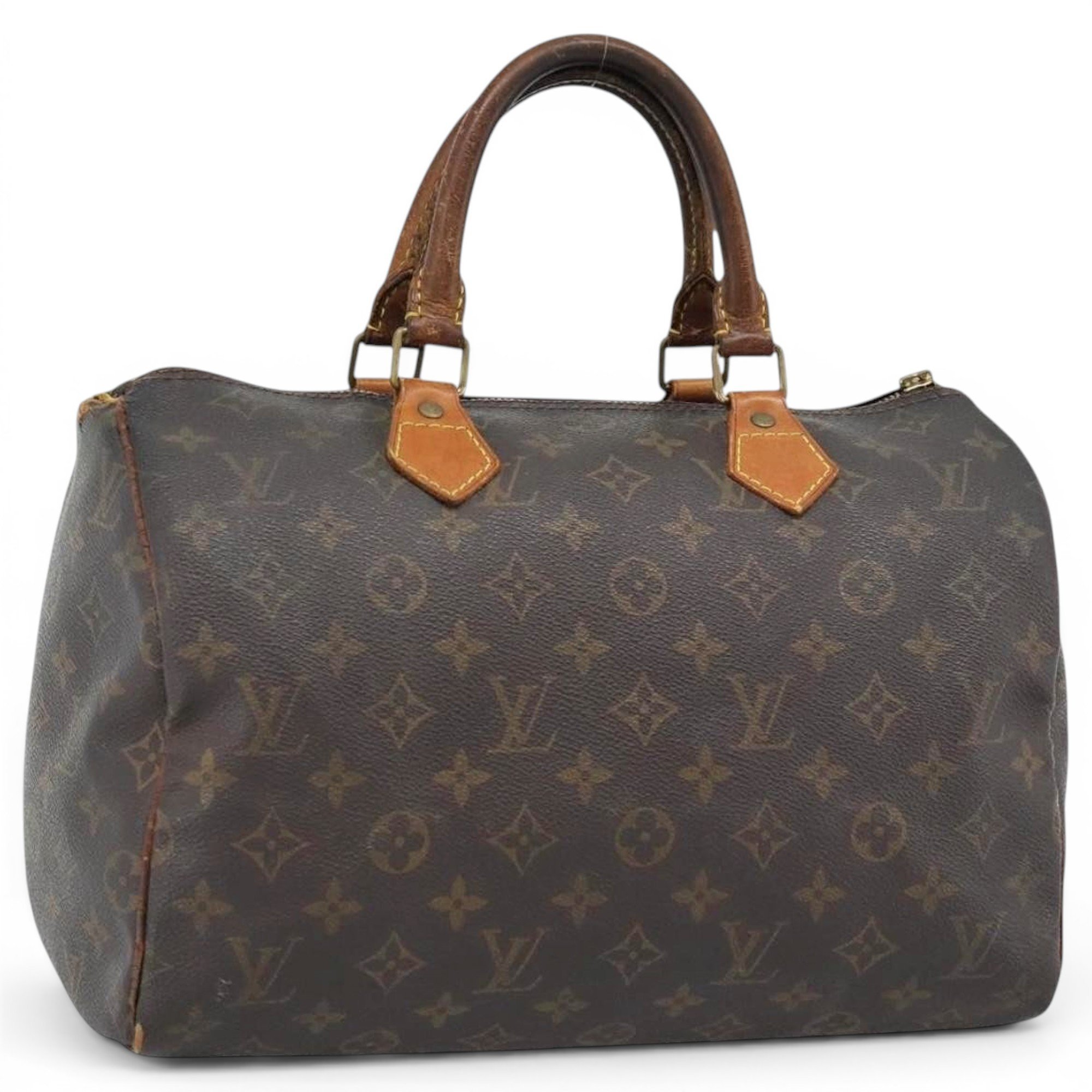 Speedy leather handbag
