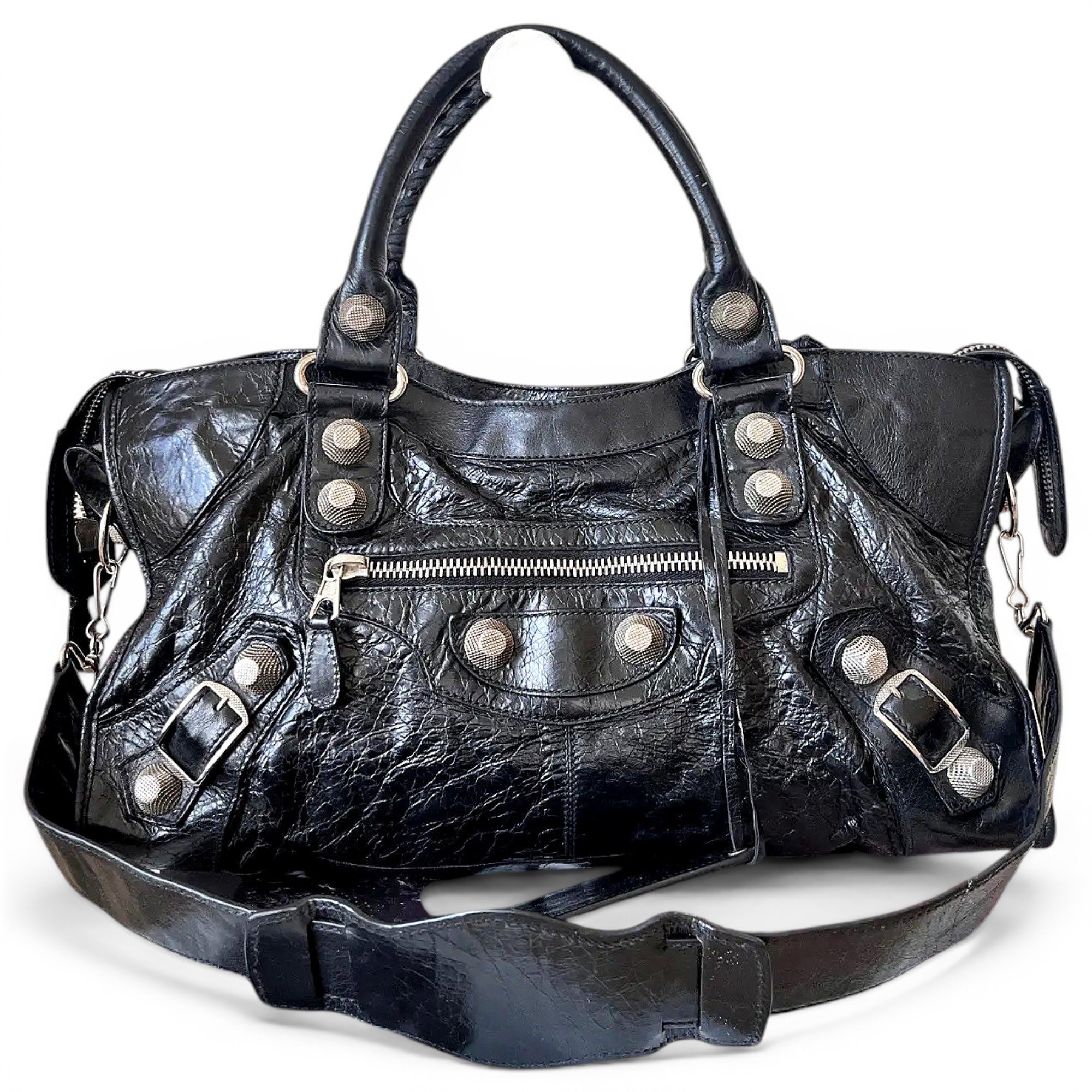 City leather crossbody bag