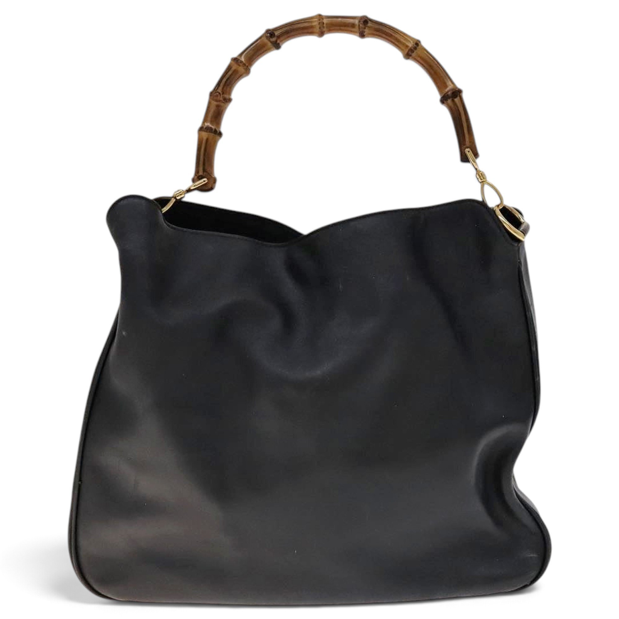 Bamboo leather handbag