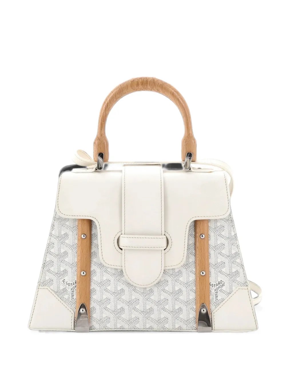 Saigon Top Handle Bag Coated Canvas with Leather PM satchel