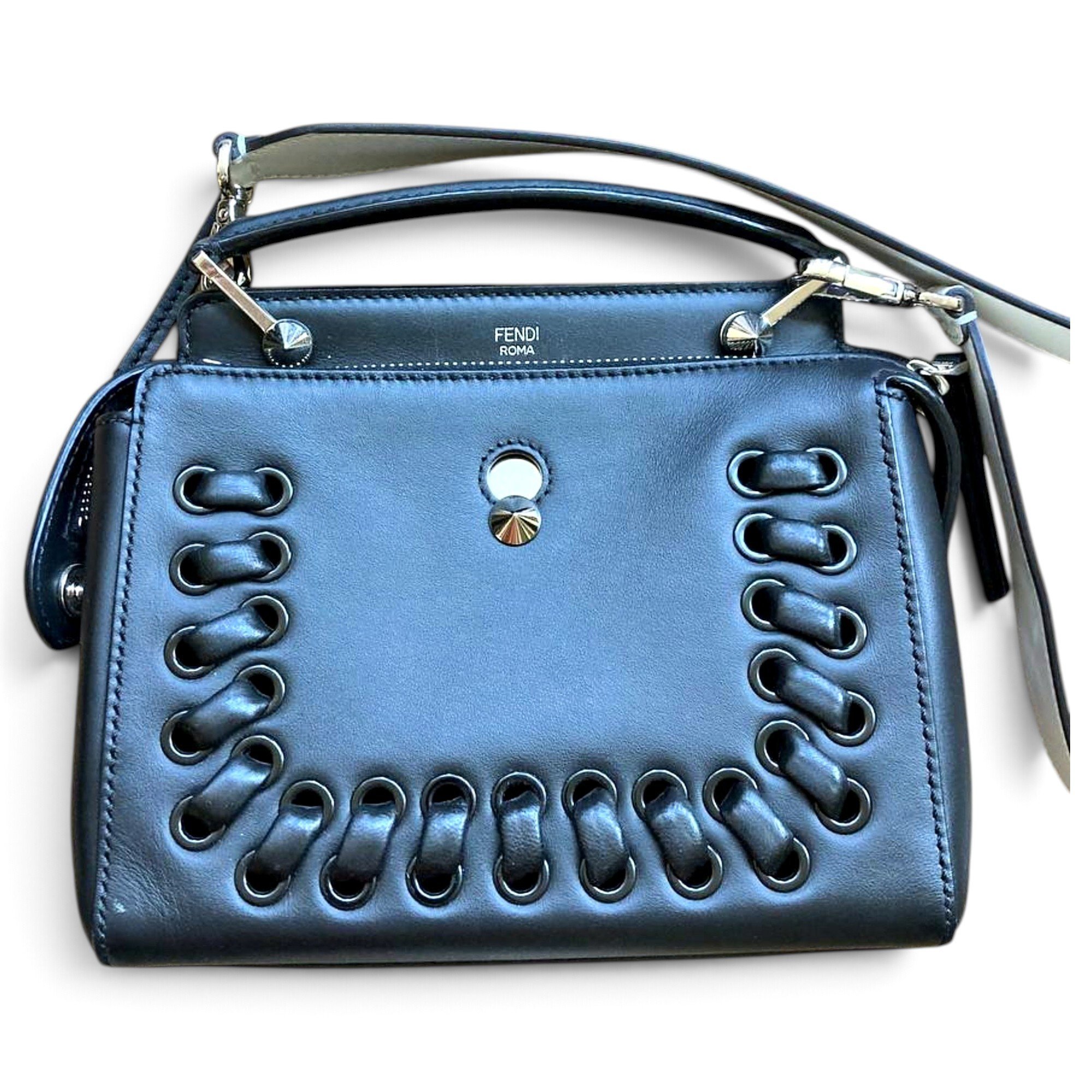 Dot Com leather handbag