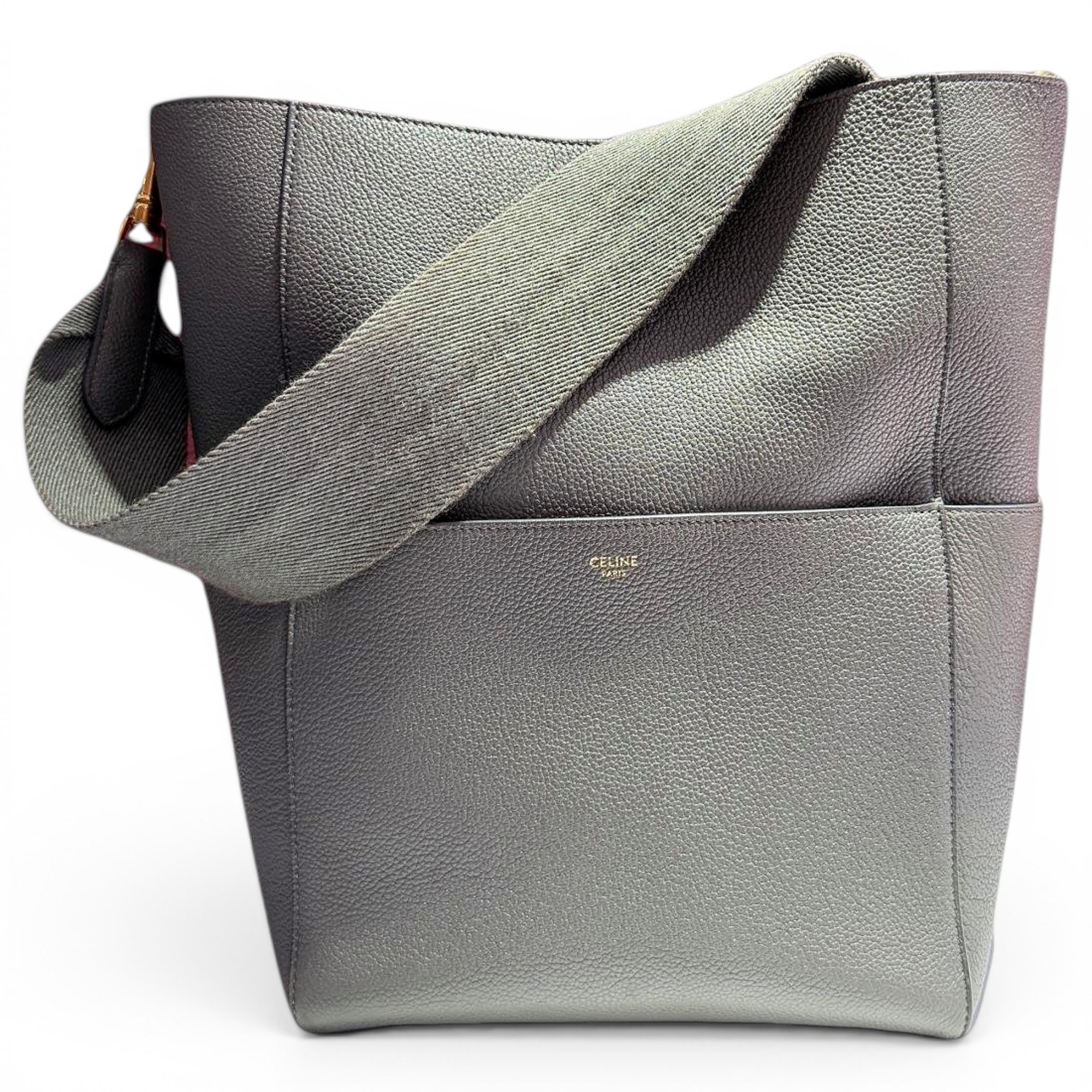 Seau Sangle leather handbag