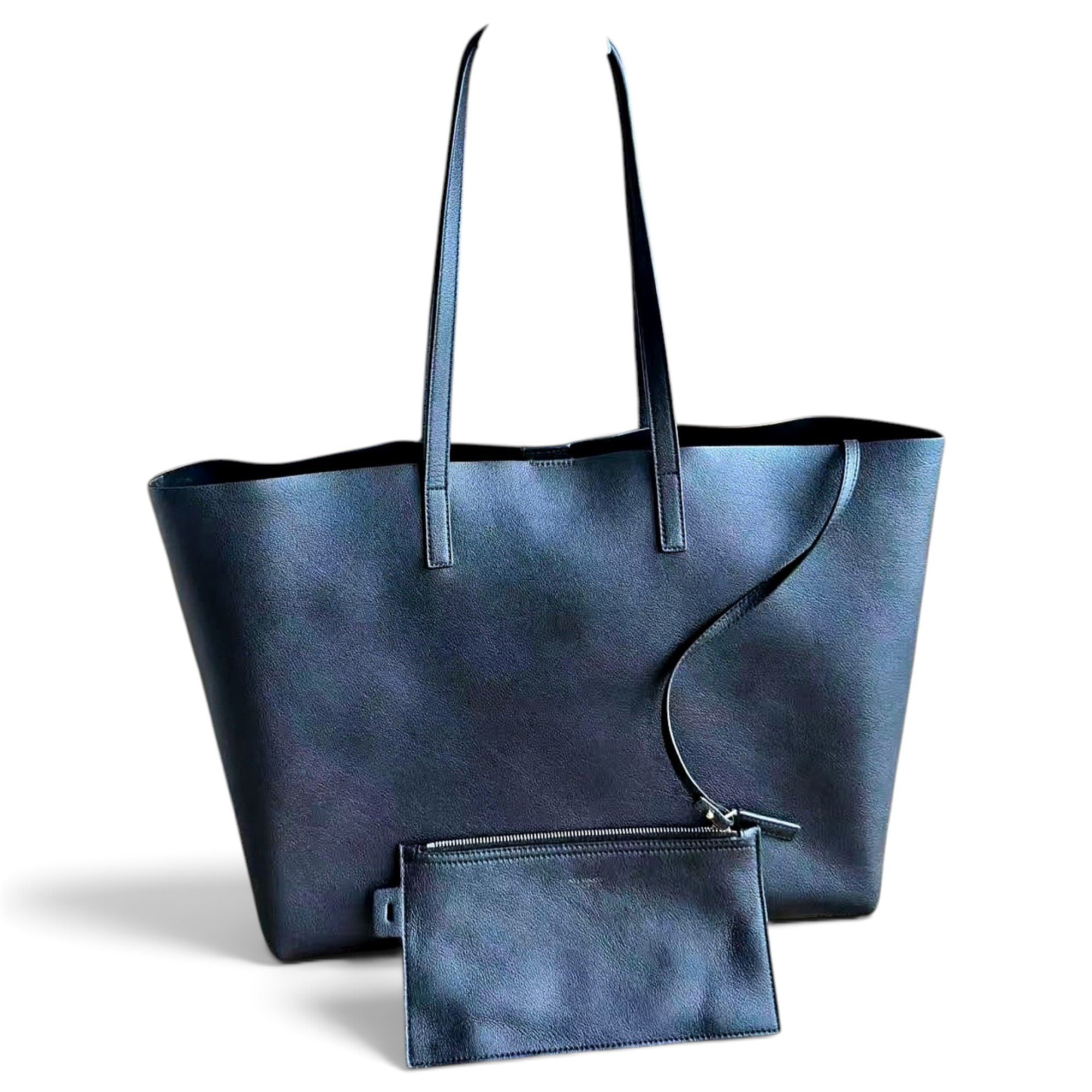 Shopping leather tote