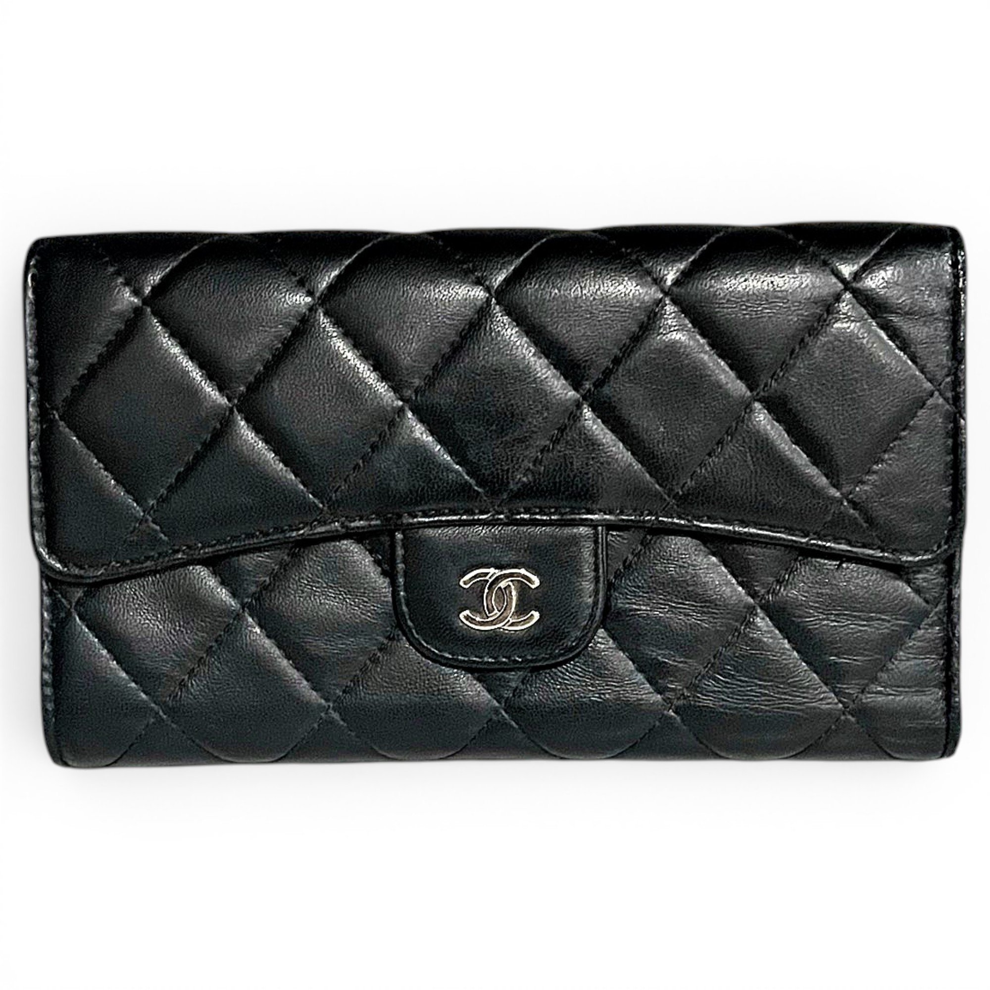 Leather clutch bag