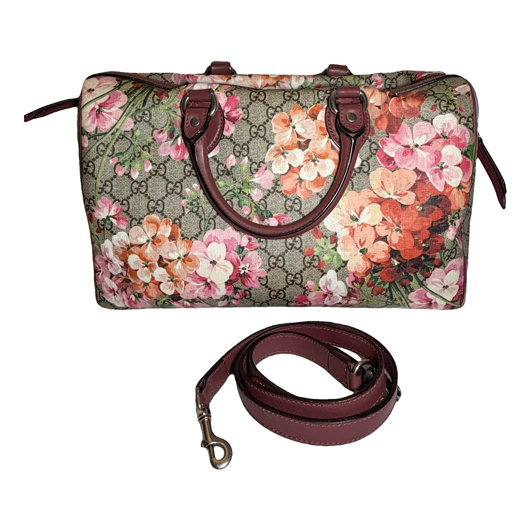 Boston leather handbag
