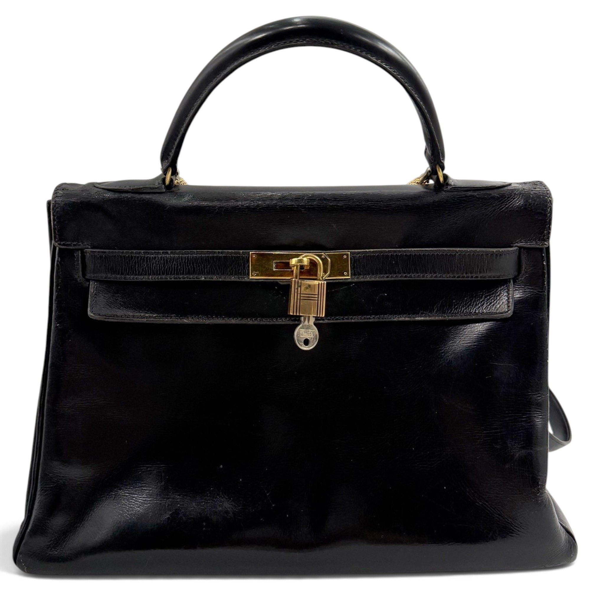 Kelly 32 leather handbag