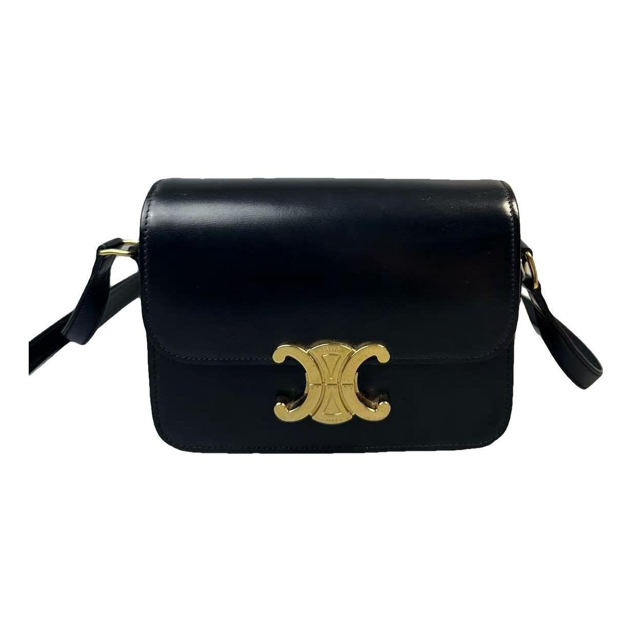 Triomphe leather handbag