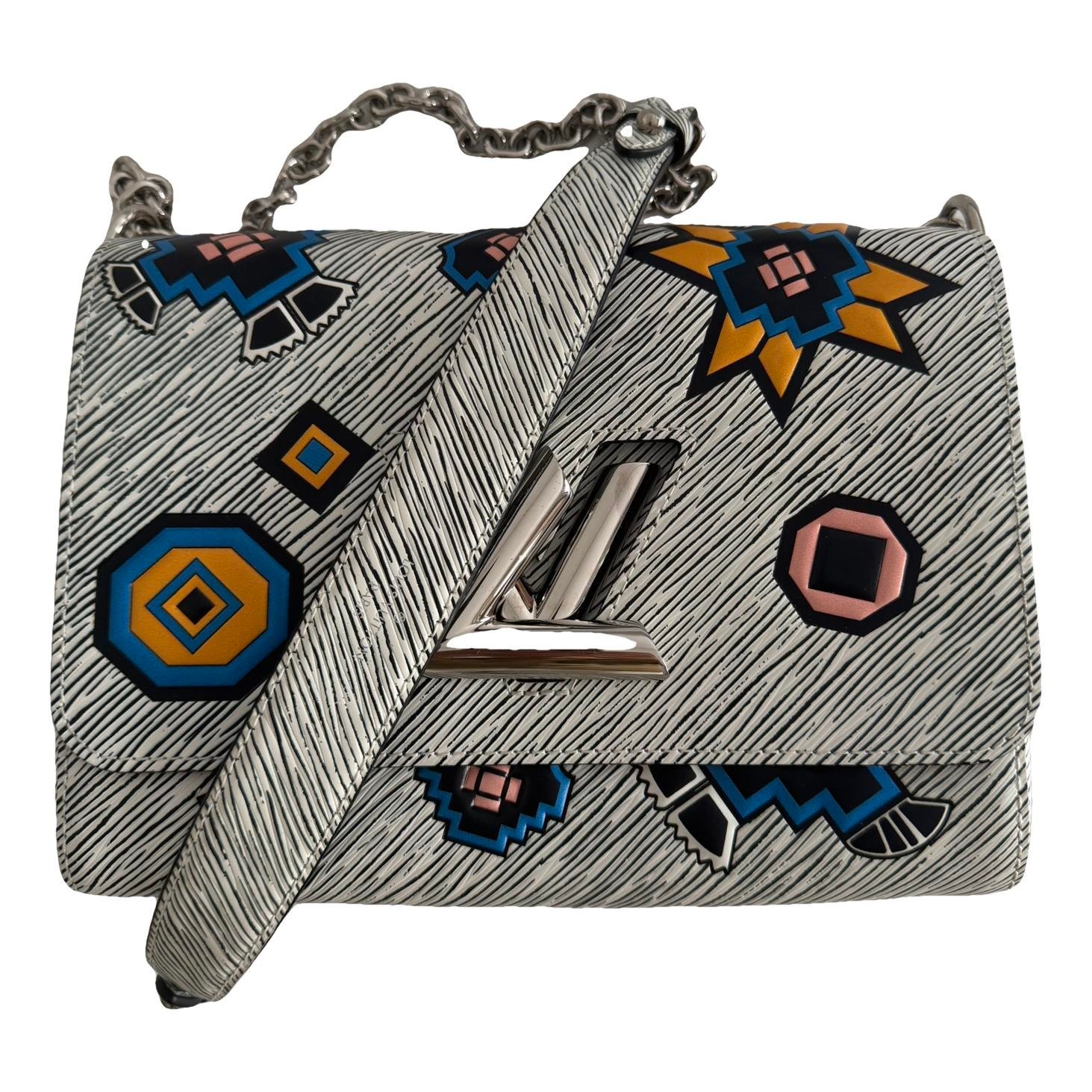 Twist leather handbag