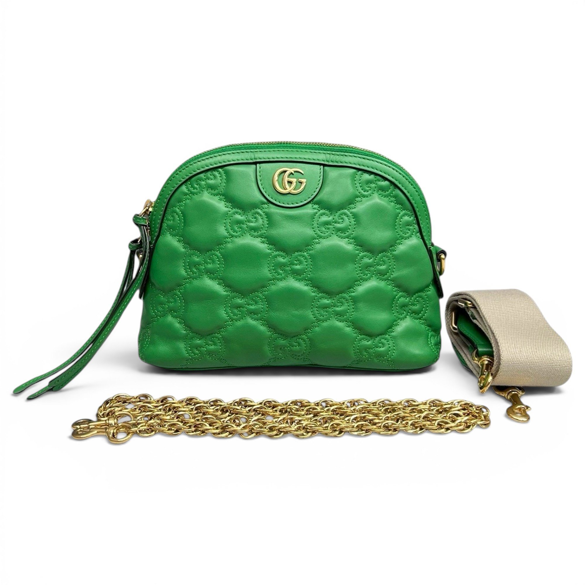 Ophidia Dome leather handbag