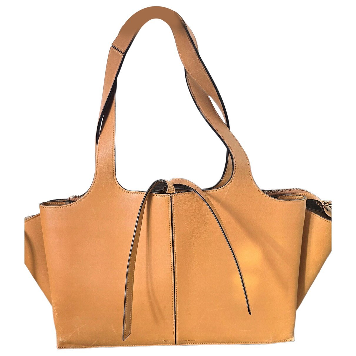 Tri-Fold leather tote