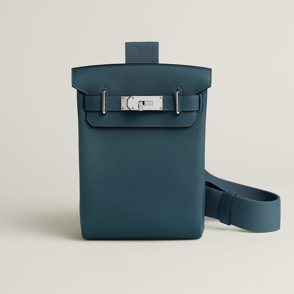 Hermès HAC à Dos in Bleu Tempête