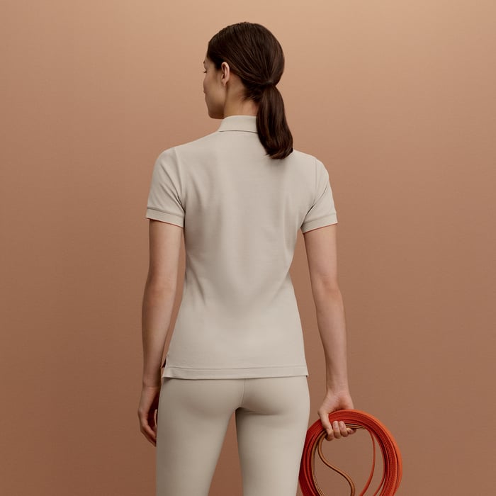 Gris Carrière Double Jeu Technical Polo