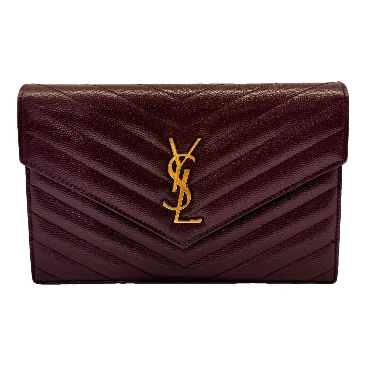 Portefeuille enveloppe leather handbag