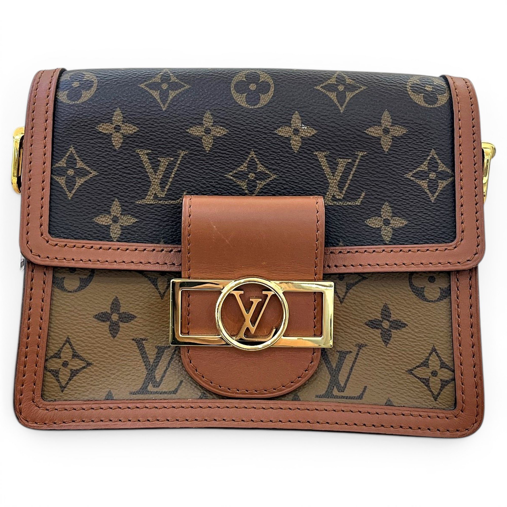 Dauphine leather crossbody bag