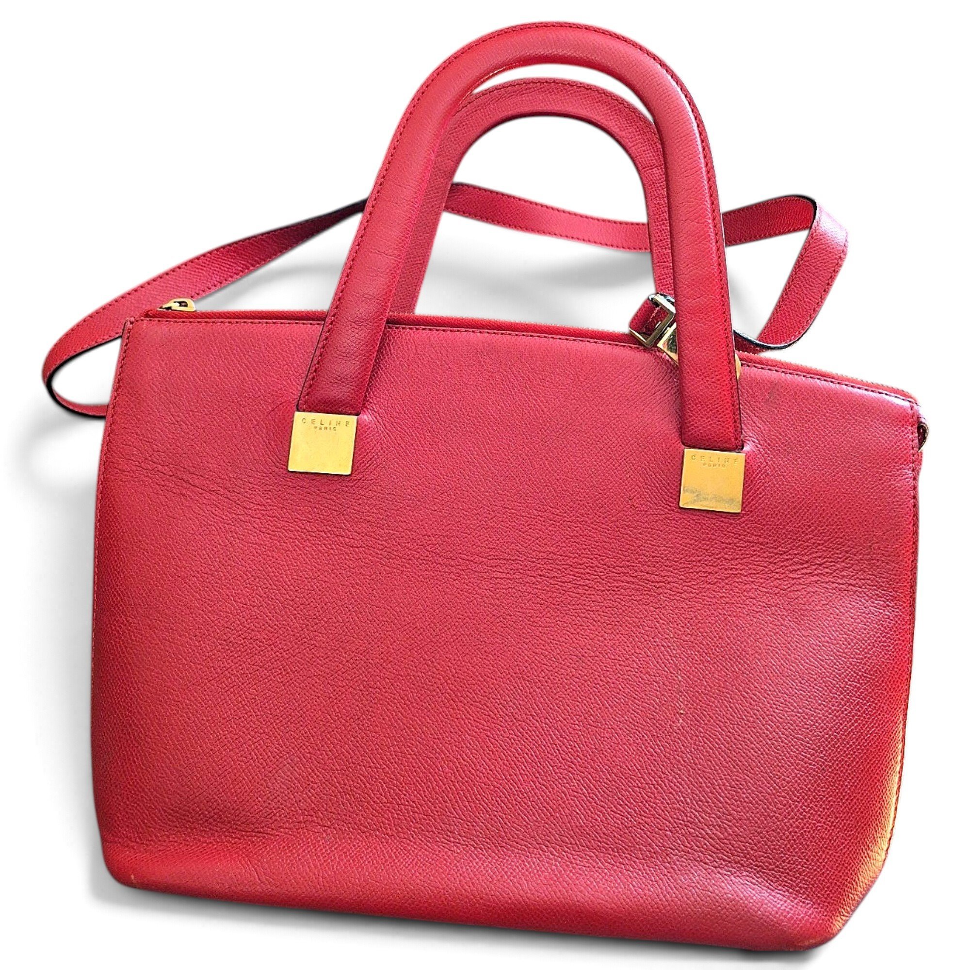 Edge leather handbag
