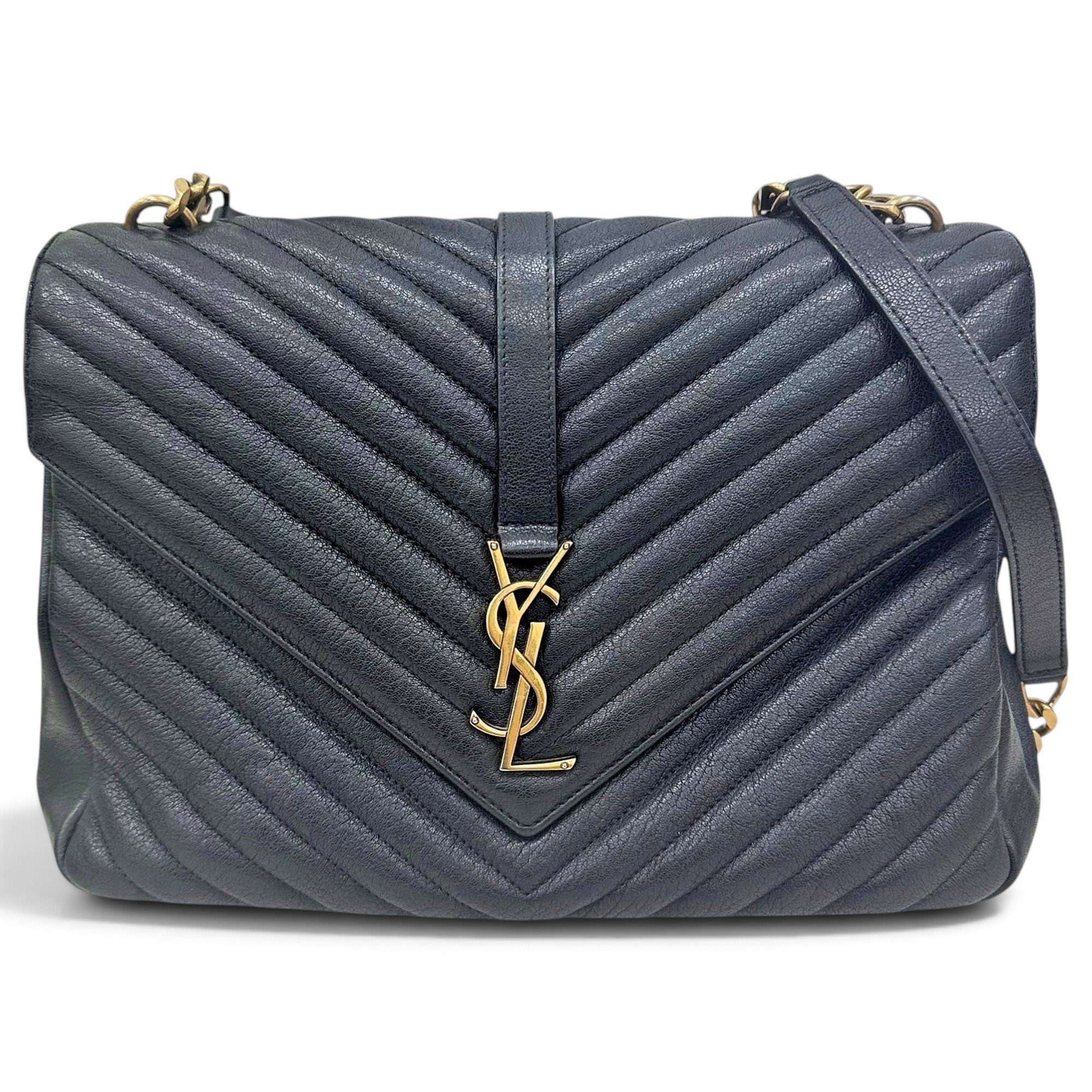 Collége monogramme leather handbag