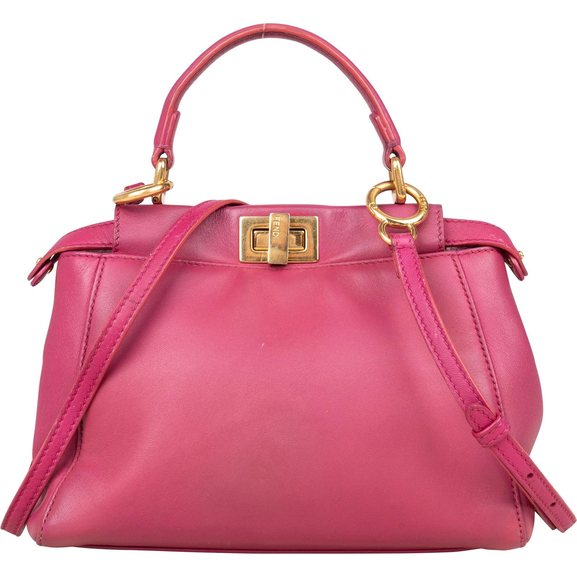 Peekaboo leather handbag