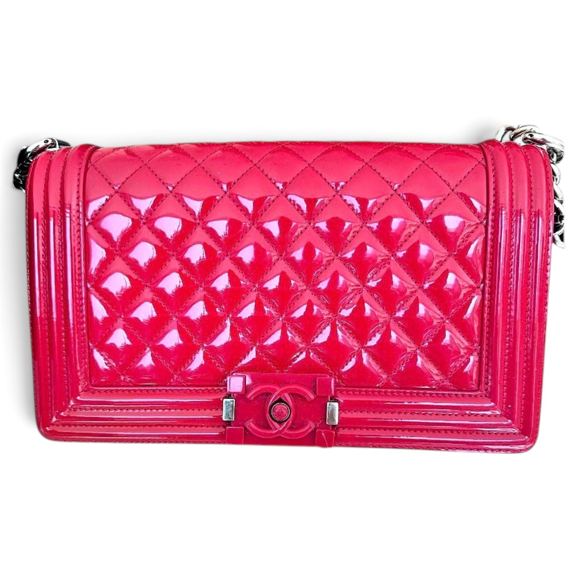 Boy patent leather crossbody bag