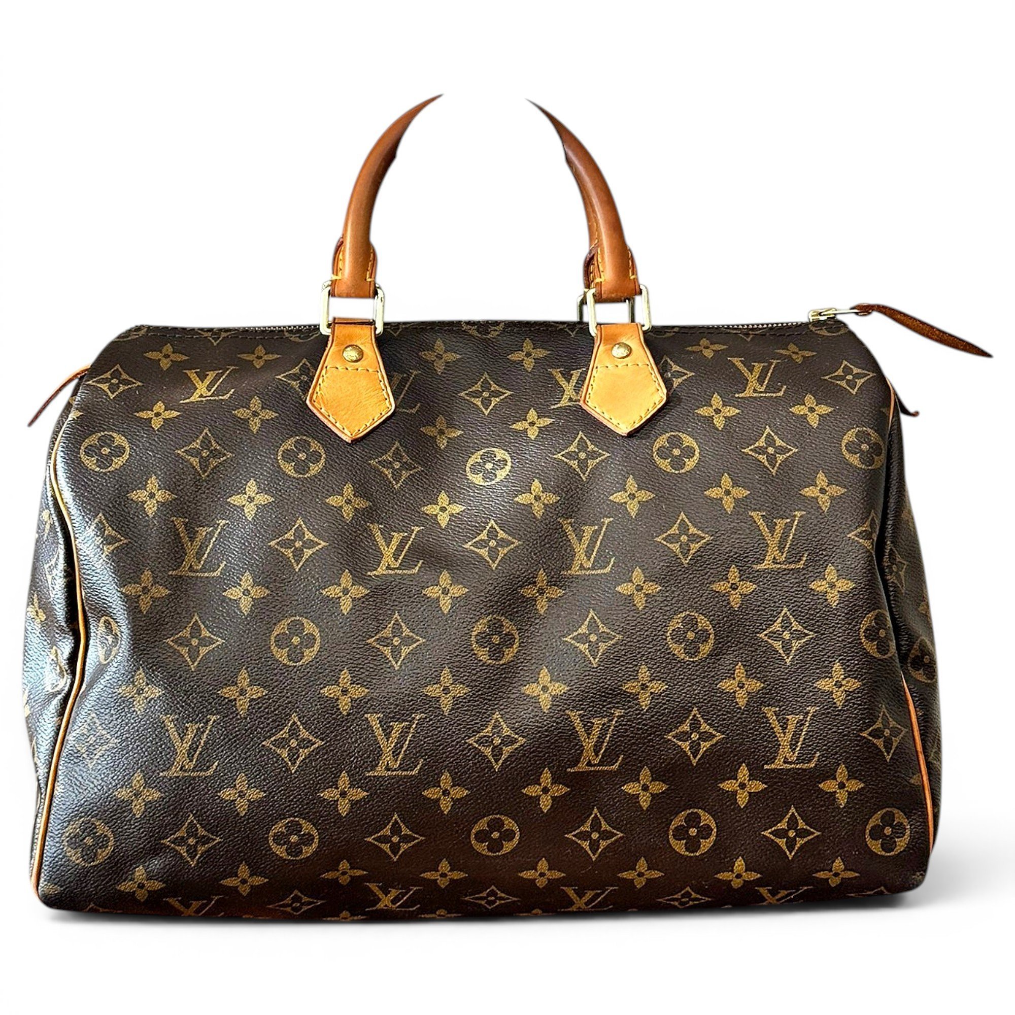 Speedy leather handbag