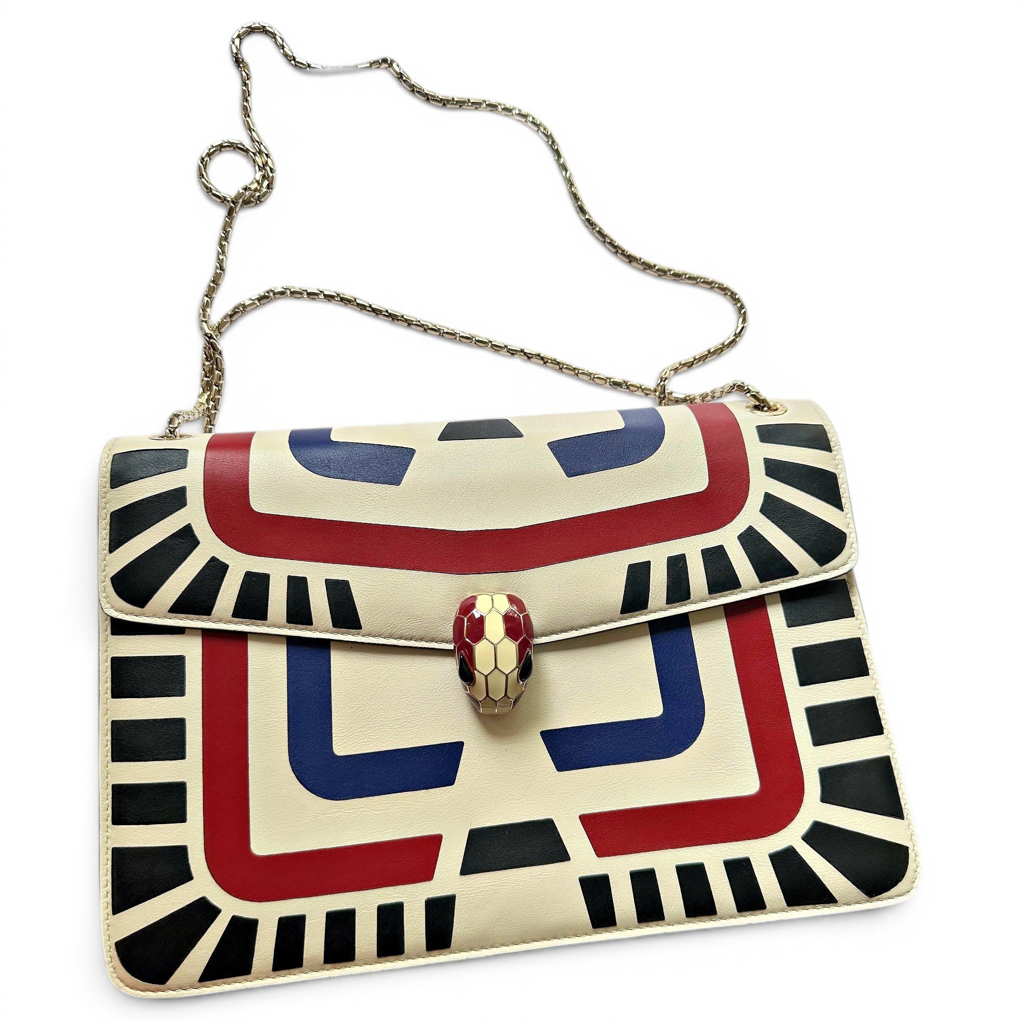 Bvlgari Serpenti leather handbag