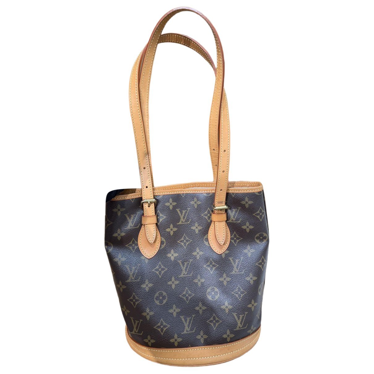 Shopping leather handbag