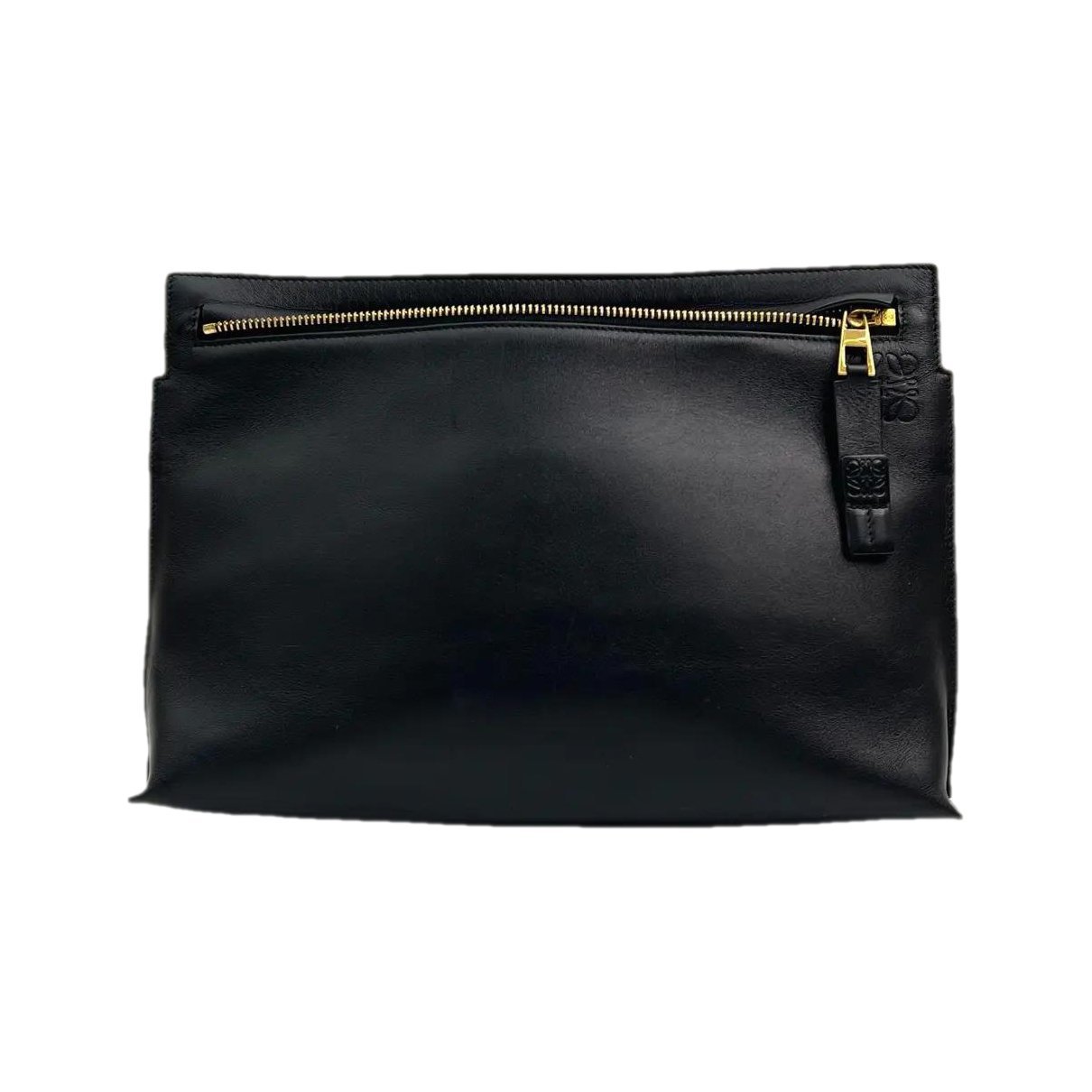Loewe T Pouch leather clutch bag