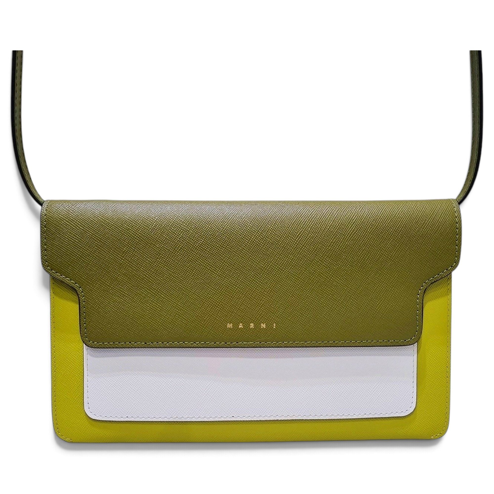 Marni Trunk leather crossbody bag