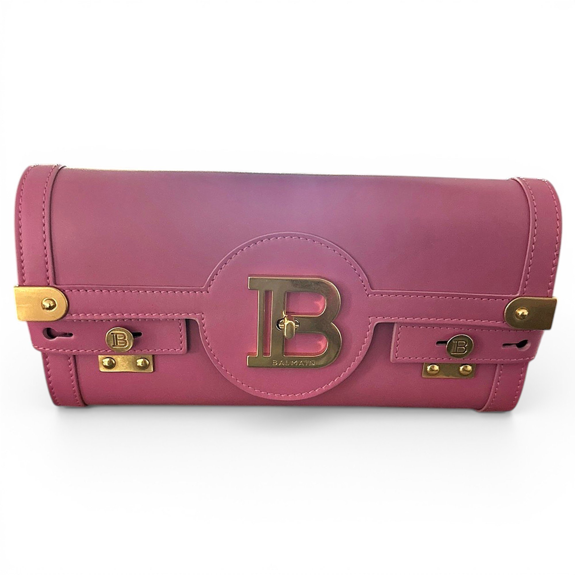 Leather clutch bag
