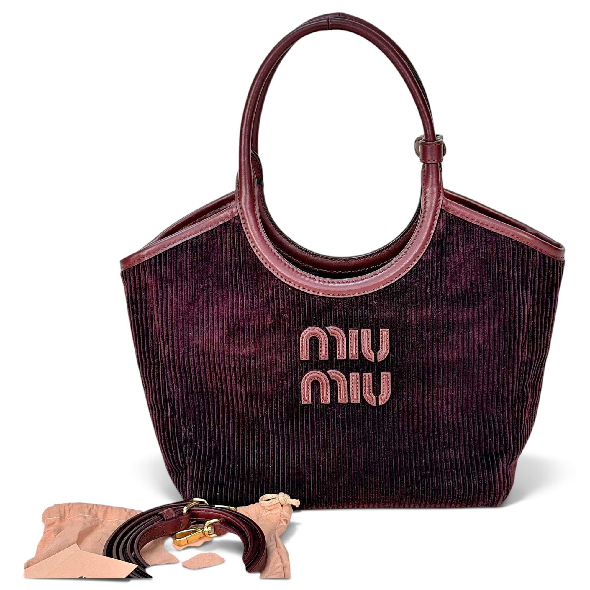 Velvet handbag