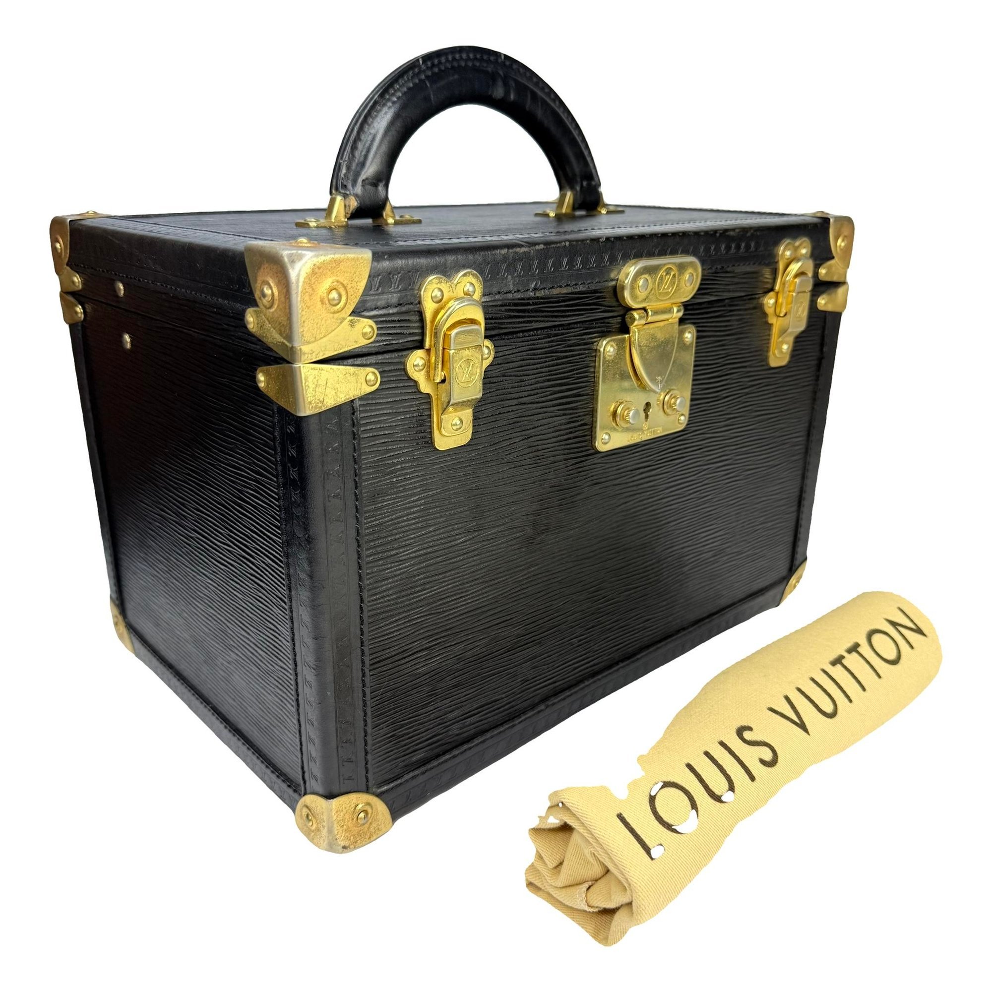 Leather vanity case