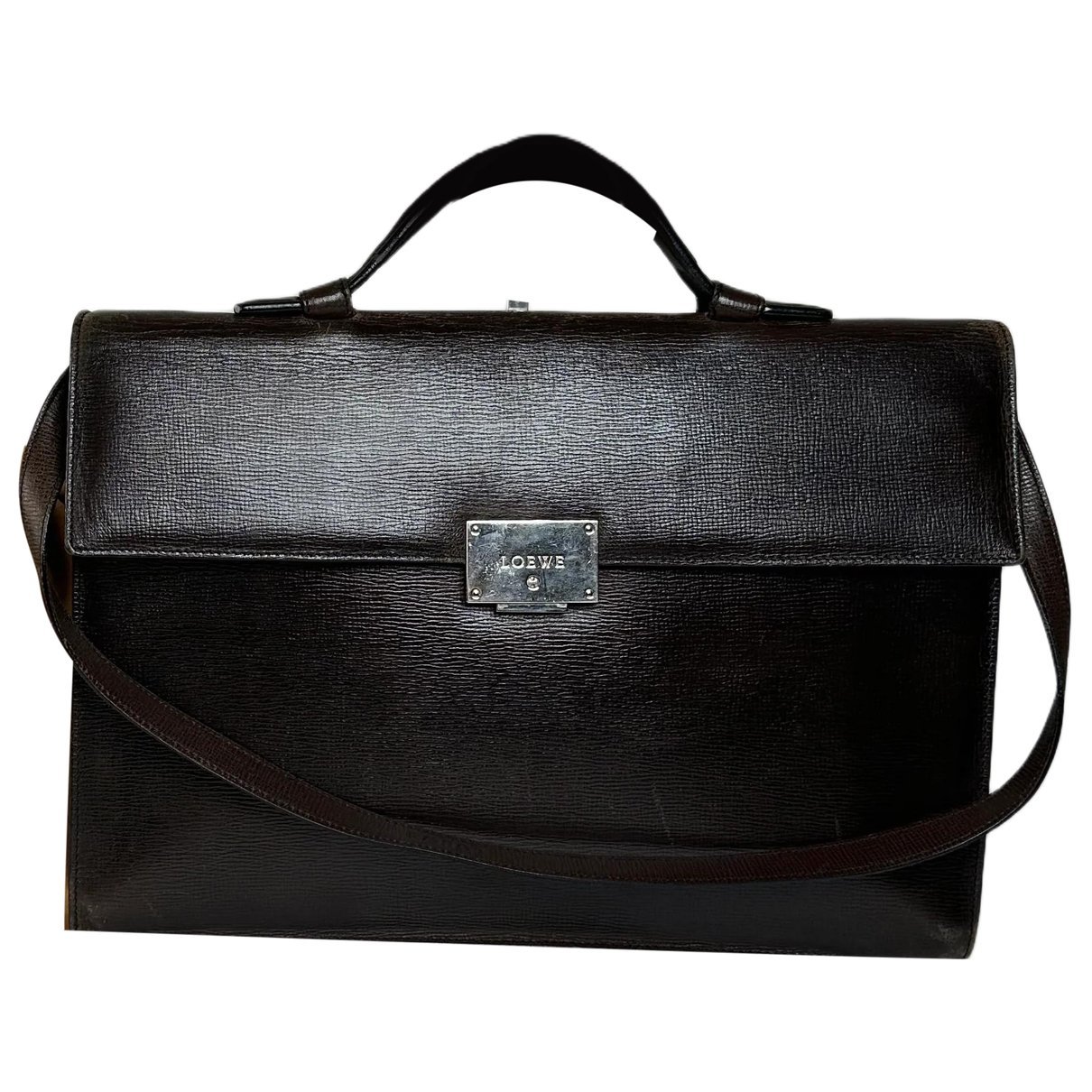 Puzzle leather satchel