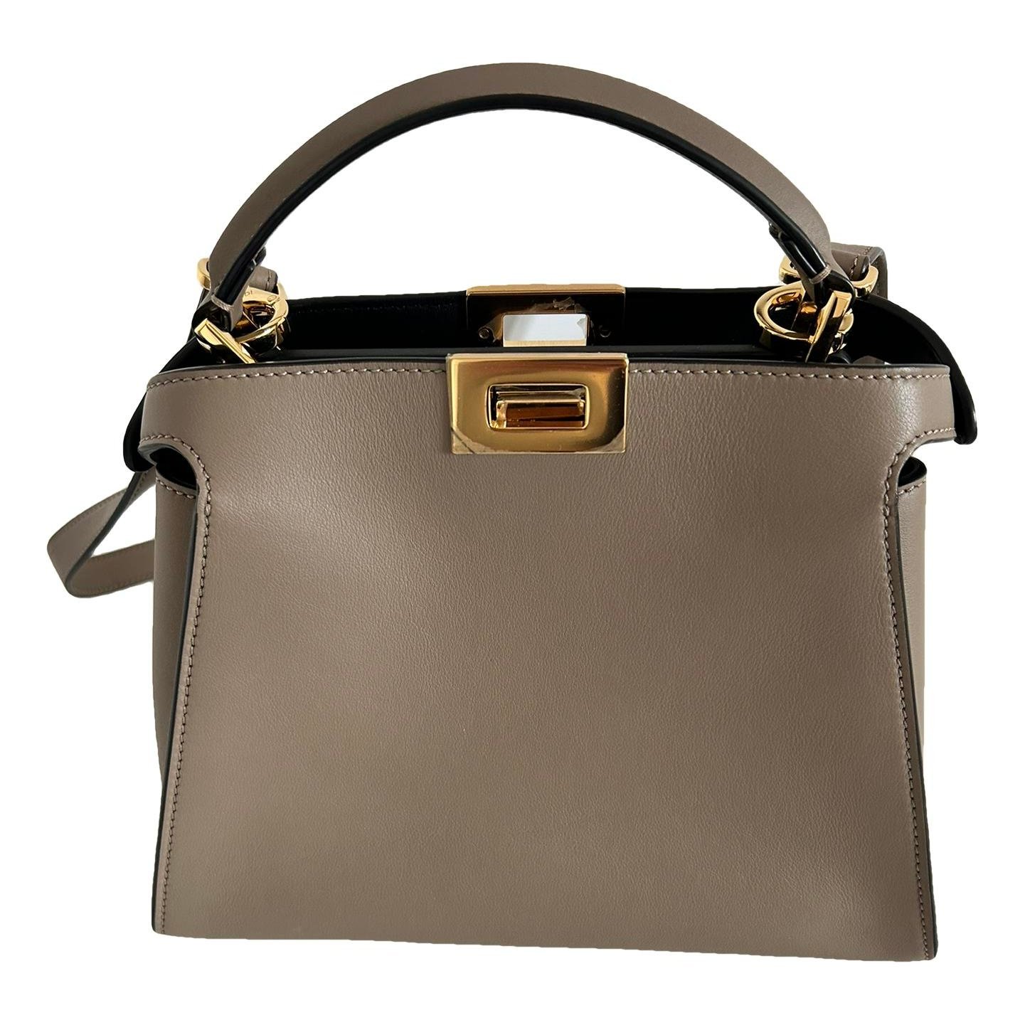 Peekaboo leather handbag