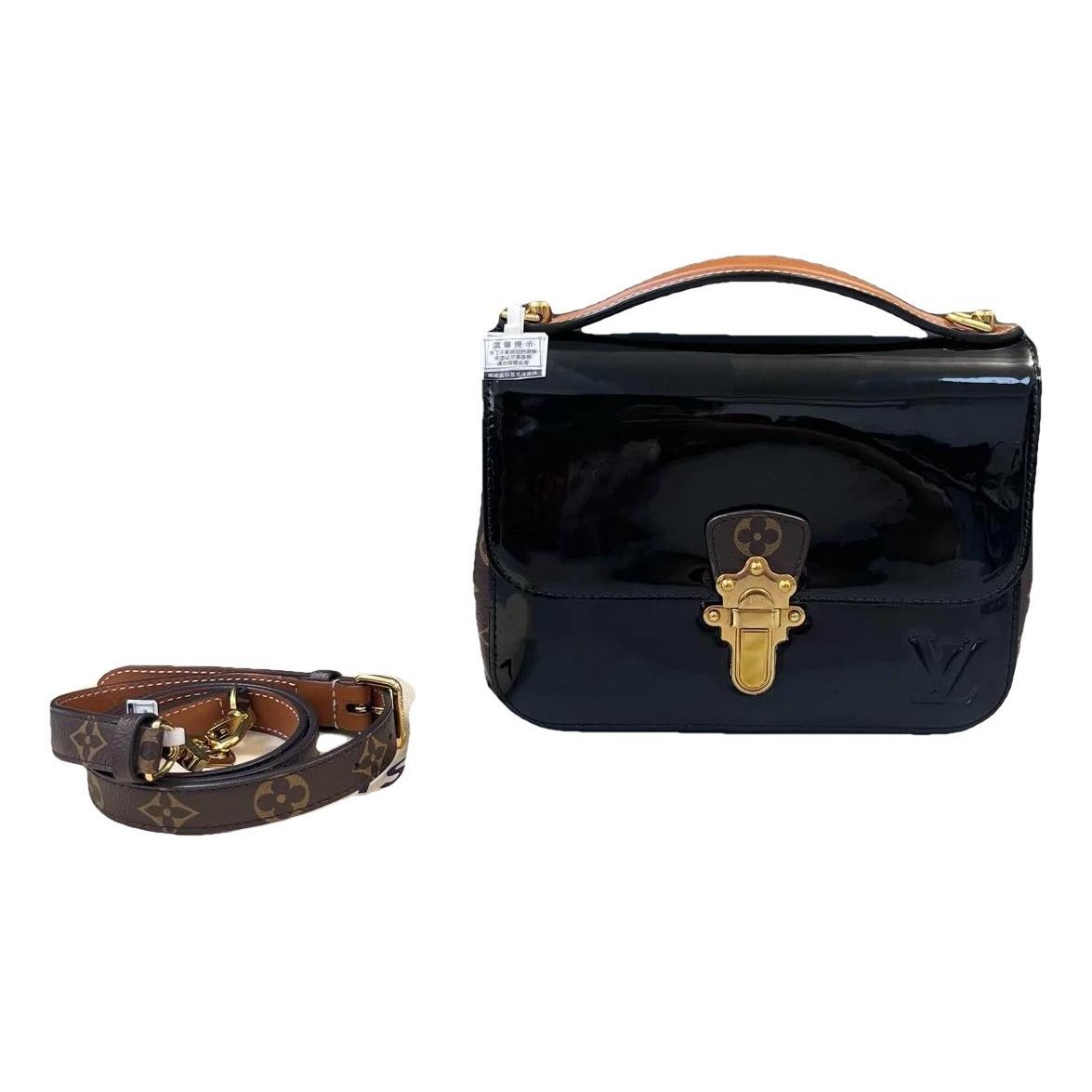 Cherrywood leather handbag