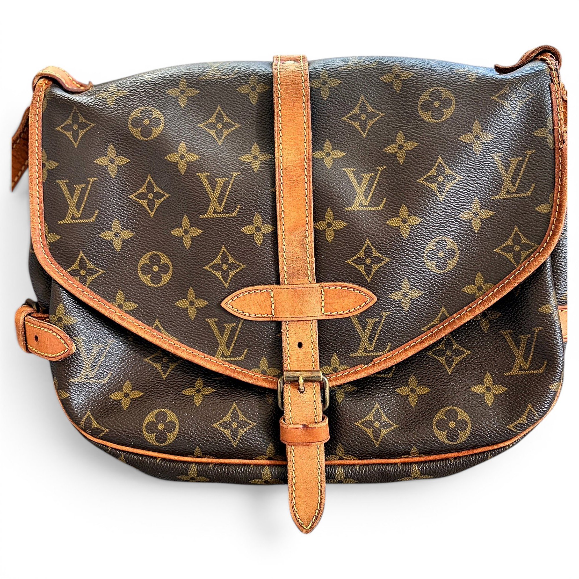 Saumur leather crossbody bag