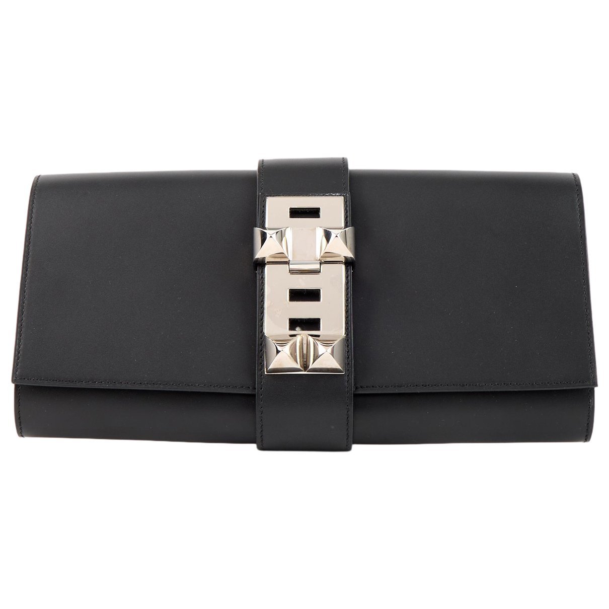 Médor leather clutch bag