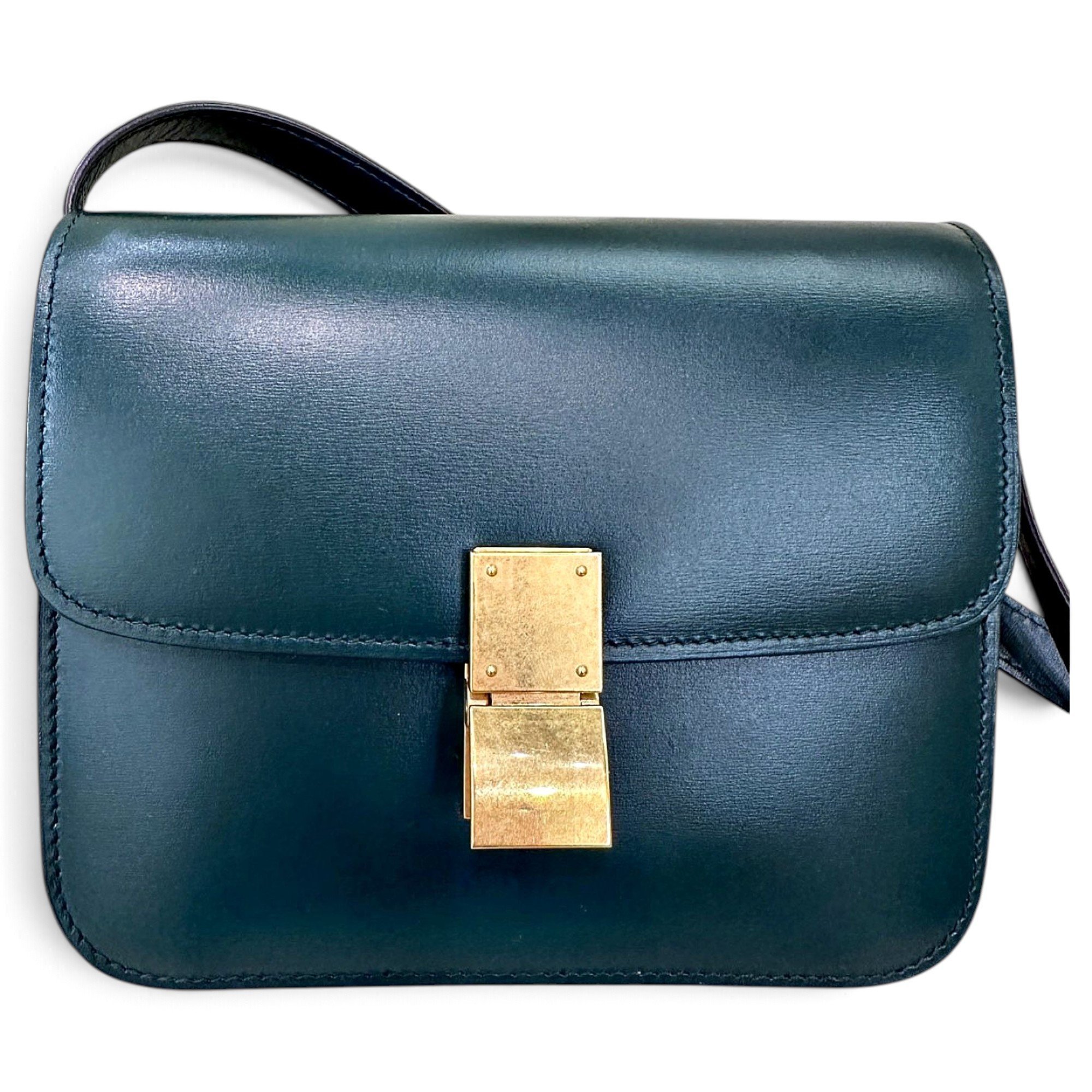 Classic leather crossbody bag