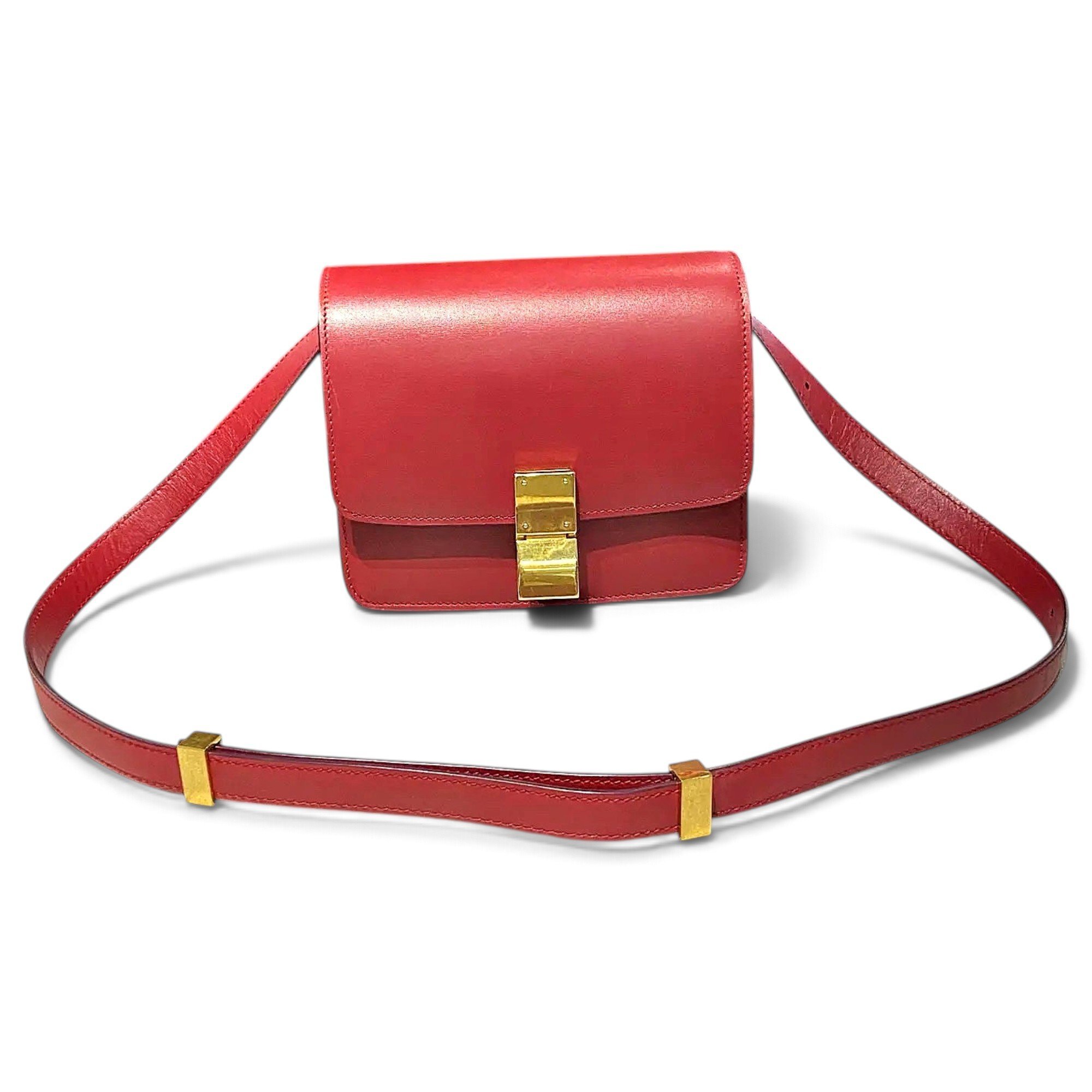 Classic leather crossbody bag