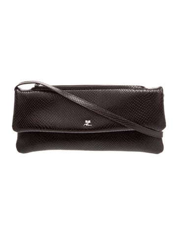 Courreges Leather Top Handle Bag