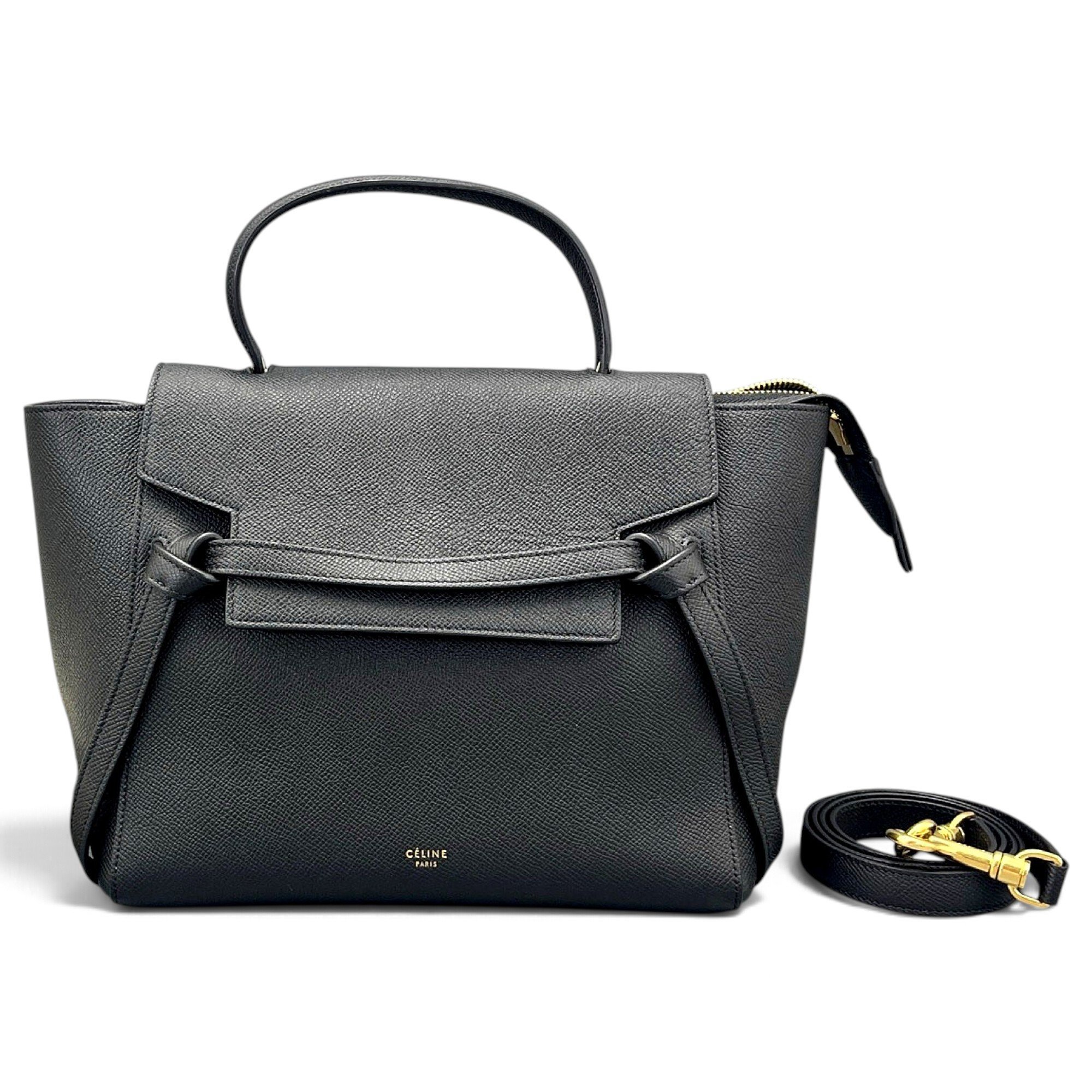 Belt leather handbag