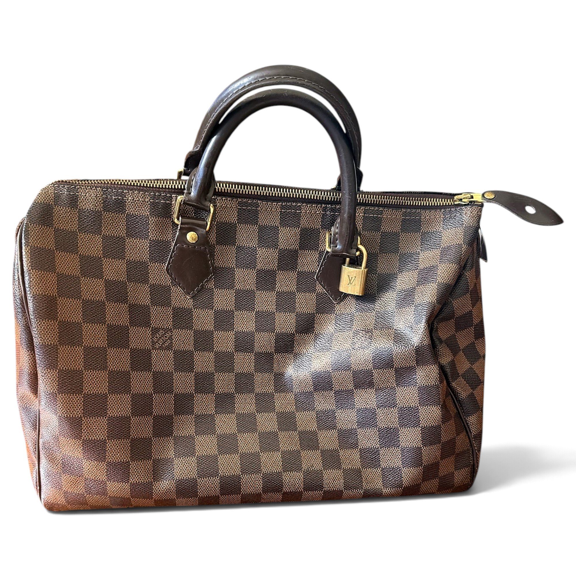 Speedy leather bowling bag