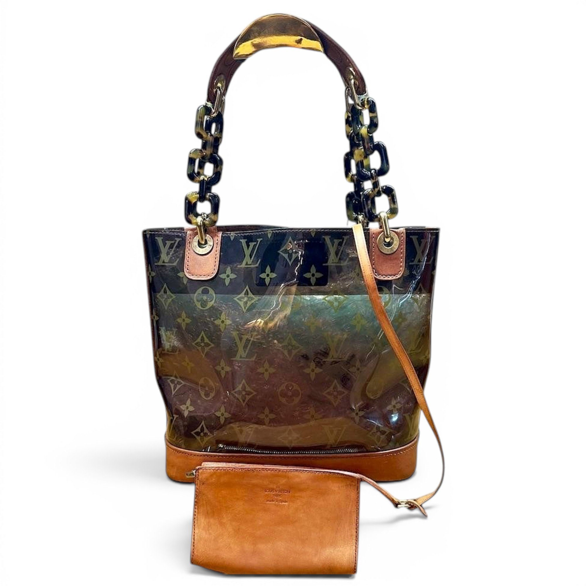Ambre vinyl handbag