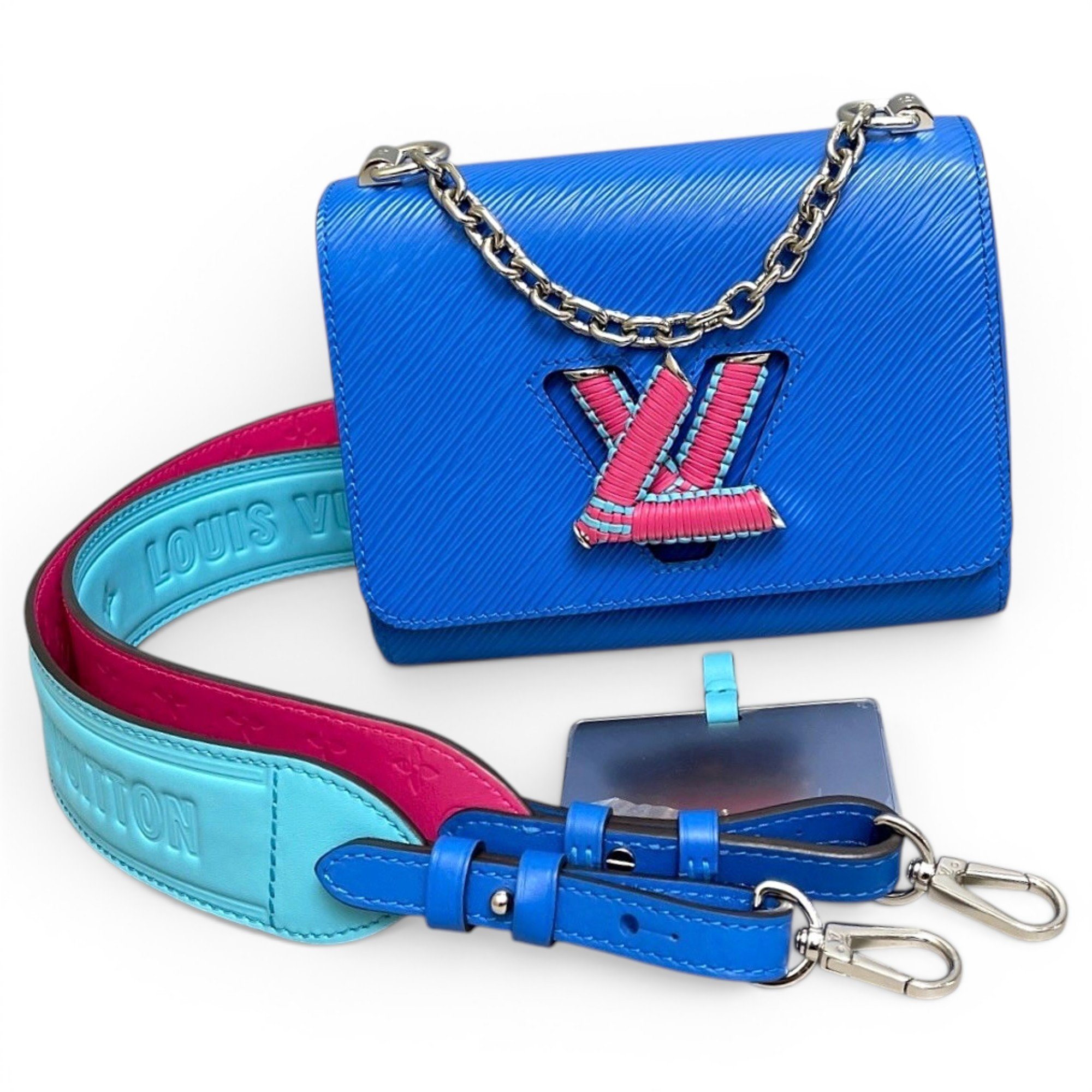 Twist leather handbag